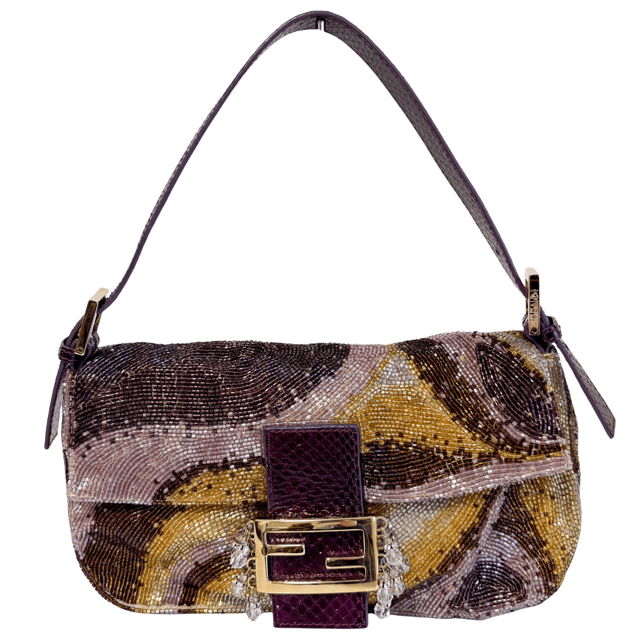 FENDI Baguette Multicolor Psychedelic Beaded Shoulder Bag, in , Sold by HIVE PRELOVED - Shoulder Bags, ,
