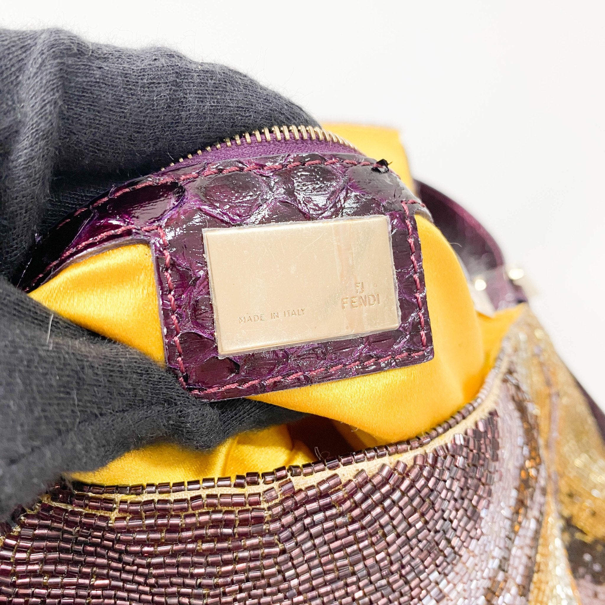 FENDI Baguette Multicolor Psychedelic Beaded Shoulder Bag, in , Sold by HIVE PRELOVED - Shoulder Bags, ,