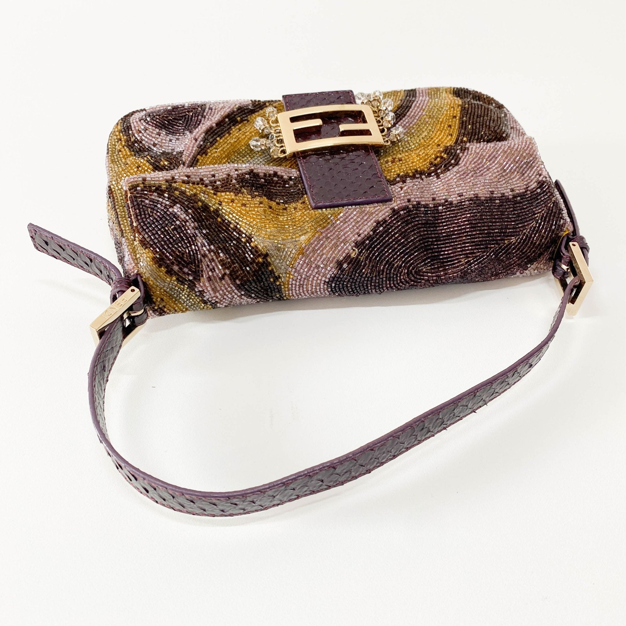 FENDI Baguette Multicolor Psychedelic Beaded Shoulder Bag, in , Sold by HIVE PRELOVED - Shoulder Bags, ,