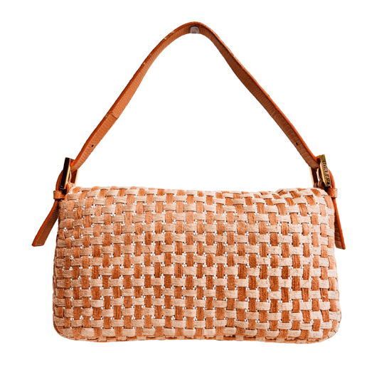 FENDI Baguette Orange Beaded Shoulder Bag, in , Sold by HIVE PRELOVED - Shoulder Bags, ,