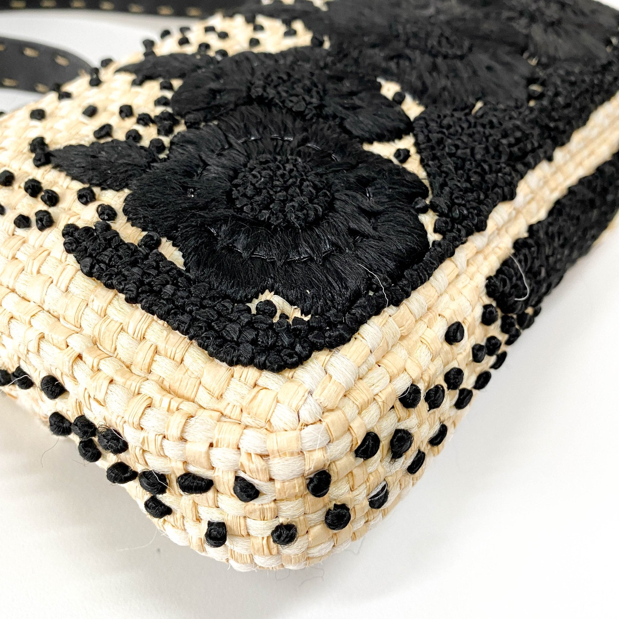 FENDI Baguette Paglia Embroidered Shoulder Bag, in , Sold by HIVE PRELOVED - Shoulder Bags, ,