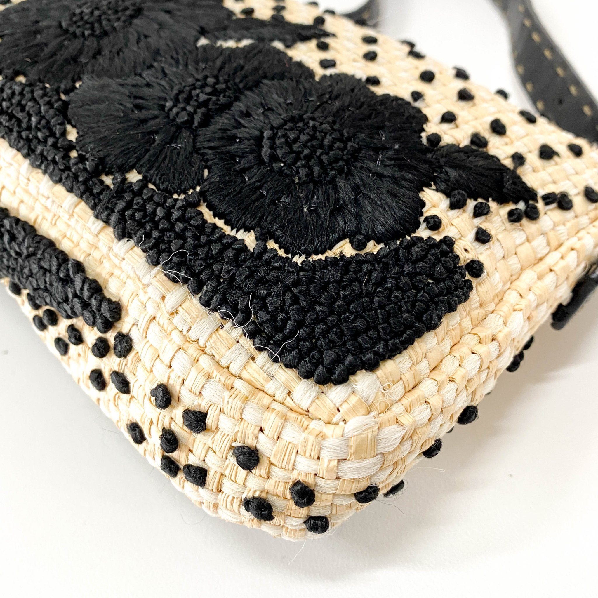 FENDI Baguette Paglia Embroidered Shoulder Bag, in , Sold by HIVE PRELOVED - Shoulder Bags, ,