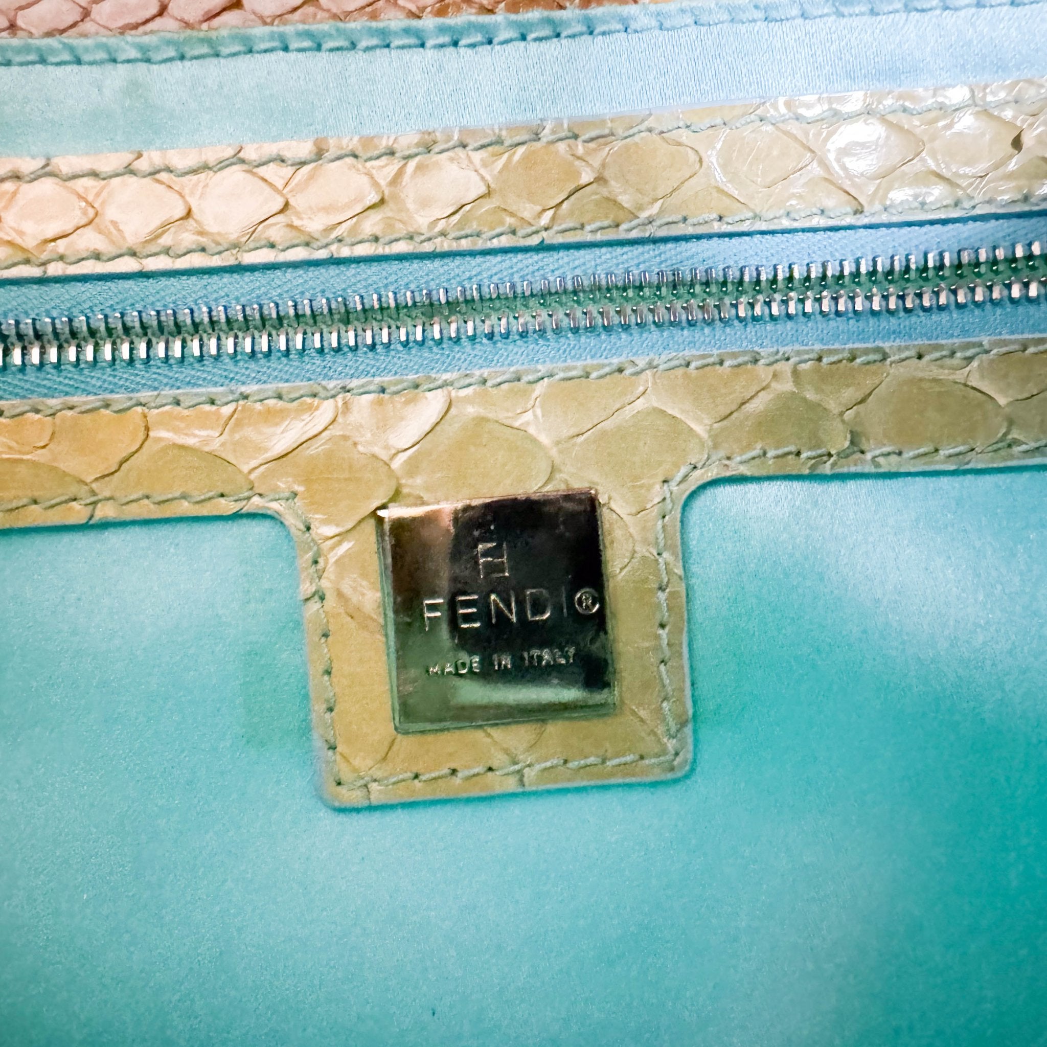 FENDI Baguette Pastel Green Sequin Shoulder Bag, in , Sold by HIVE PRELOVED - Shoulder Bags, ,