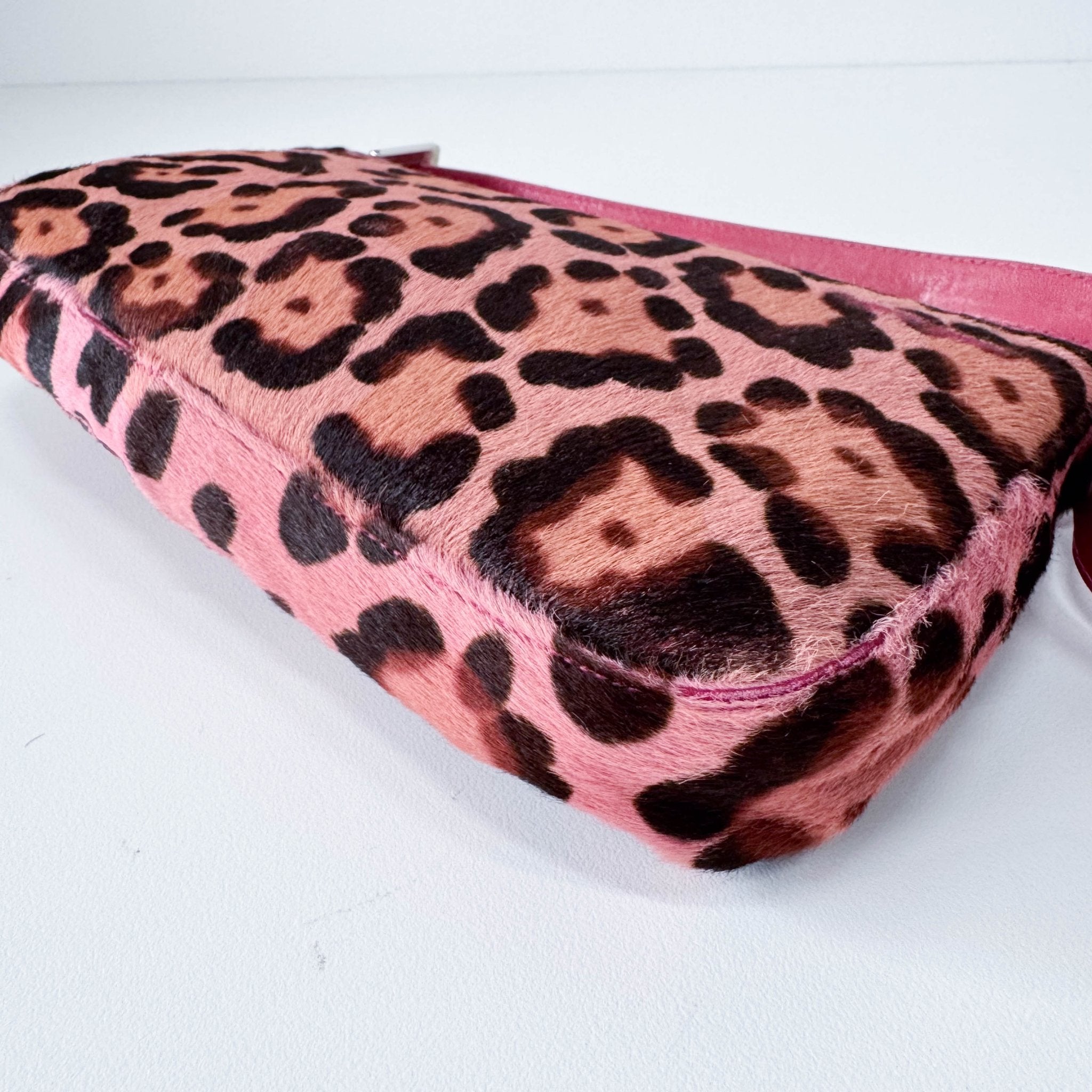 FENDI Baguette Pink Leopard Pony Hair Shoulder Bag, in , Sold by HIVE PRELOVED - Shoulder Bags, ,