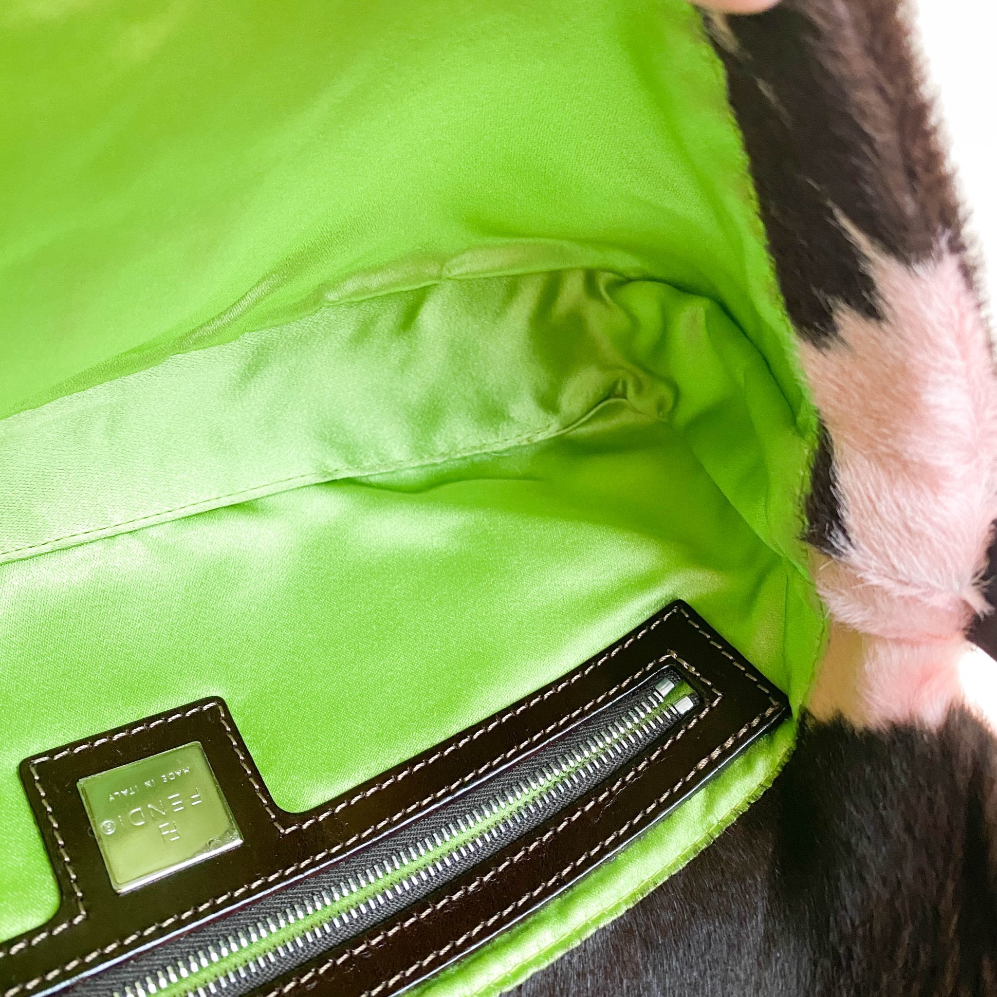 FENDI Baguette Pink Pony Hair Shoulder Bag, in , Sold by HIVE PRELOVED - Shoulder Bags, ,