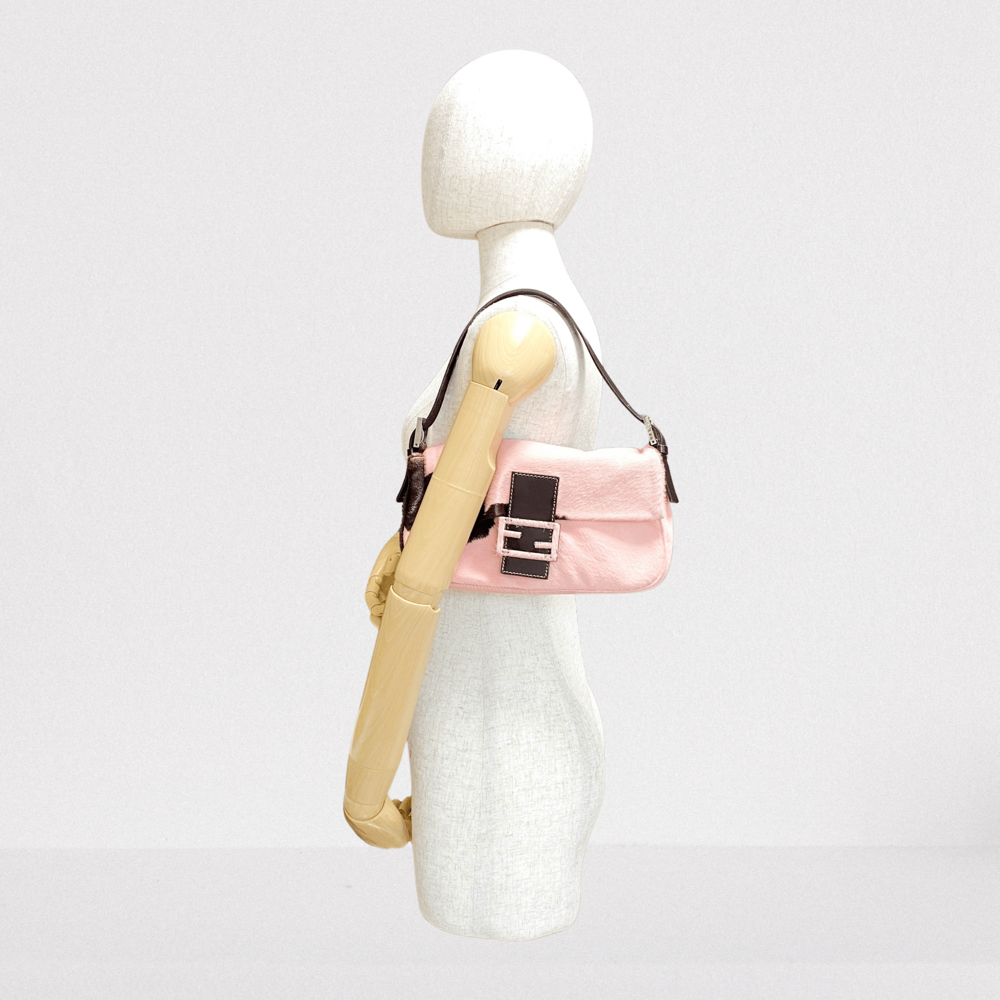 FENDI Baguette Pink Pony Hair Shoulder Bag, in , Sold by HIVE PRELOVED - Shoulder Bags, ,