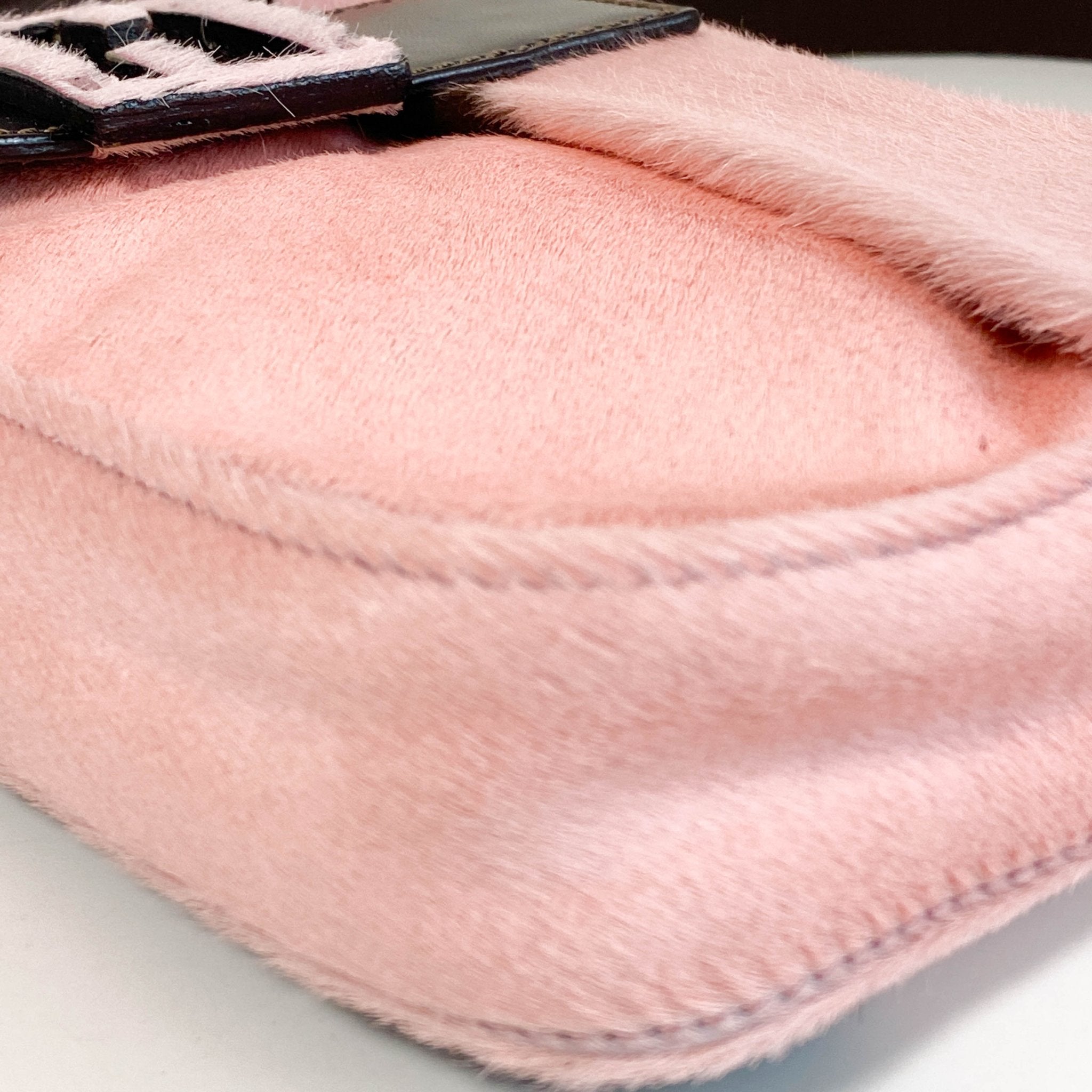 FENDI Baguette Pink Pony Hair Shoulder Bag, in , Sold by HIVE PRELOVED - Shoulder Bags, ,