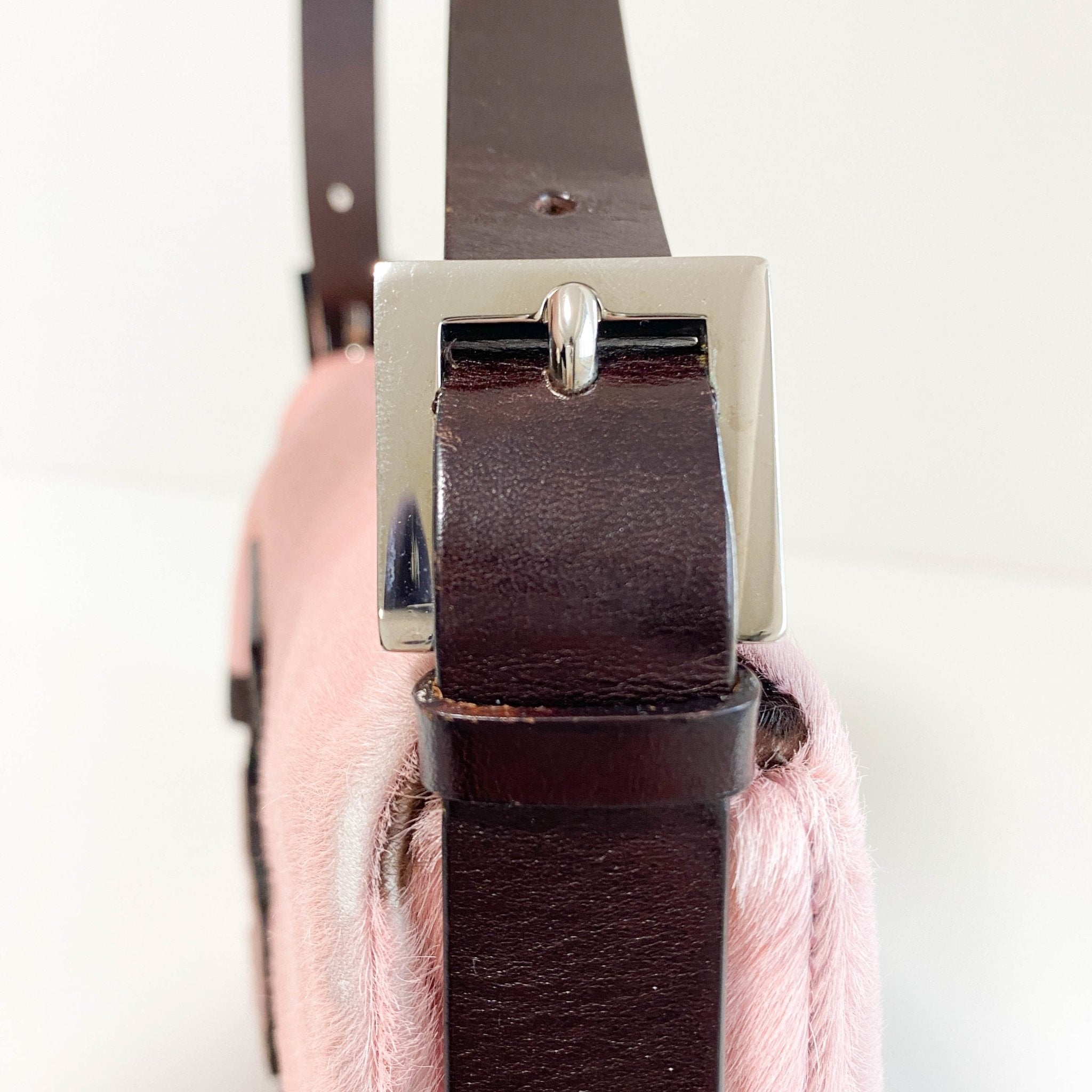 FENDI Baguette Pink Pony Hair Shoulder Bag, in , Sold by HIVE PRELOVED - Shoulder Bags, ,