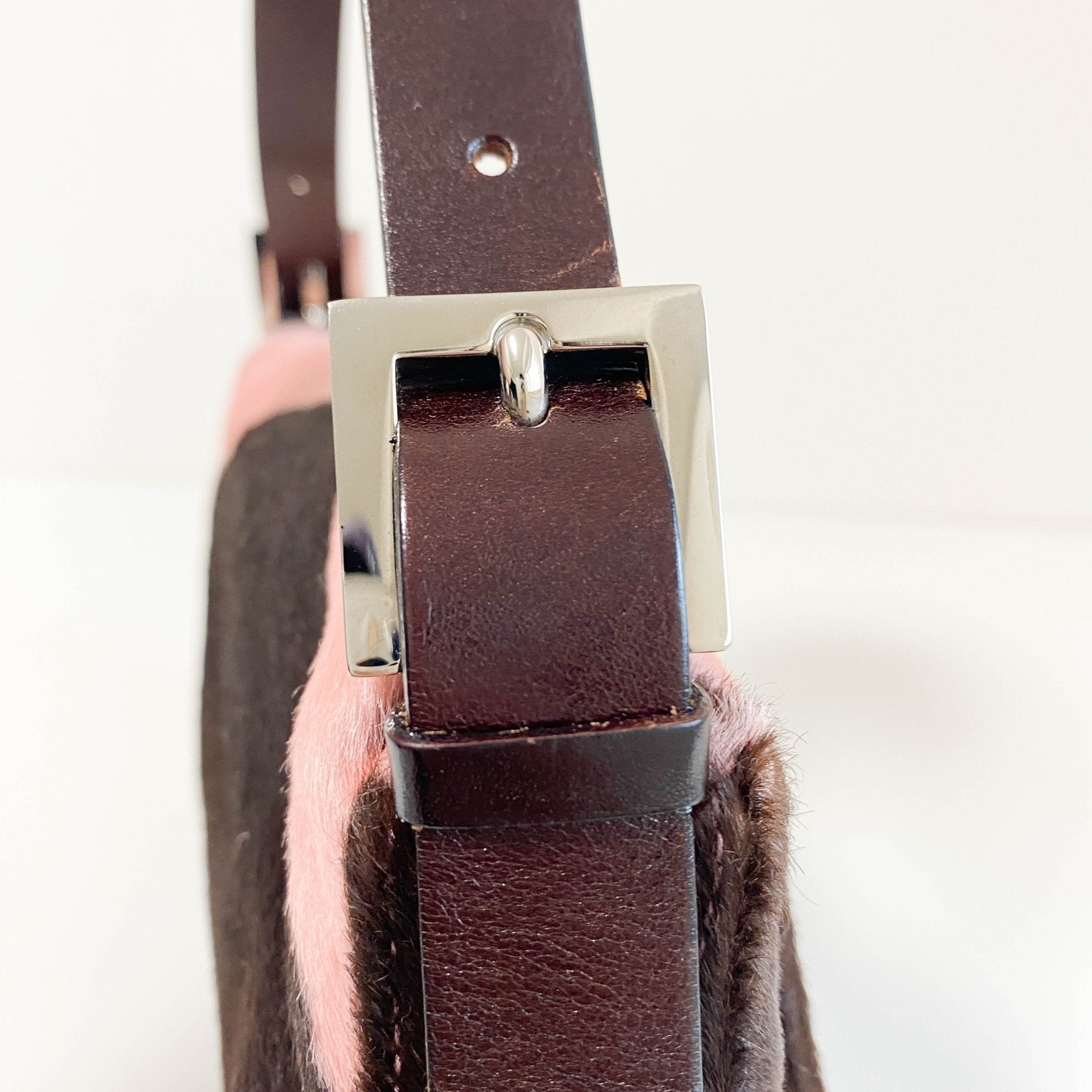 FENDI Baguette Pink Pony Hair Shoulder Bag, in , Sold by HIVE PRELOVED - Shoulder Bags, ,