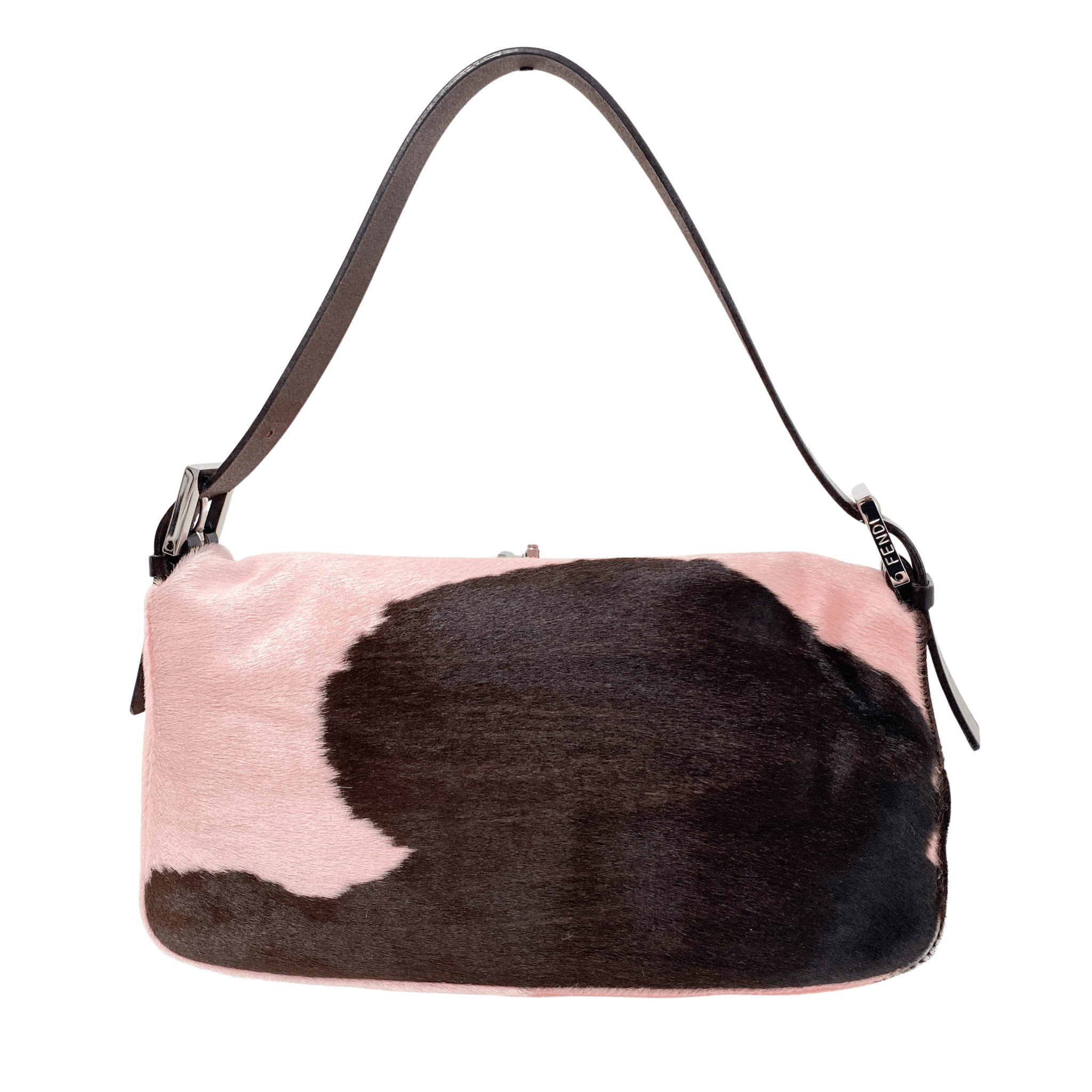 FENDI Baguette Pink Pony Hair Shoulder Bag, in , Sold by HIVE PRELOVED - Shoulder Bags, ,