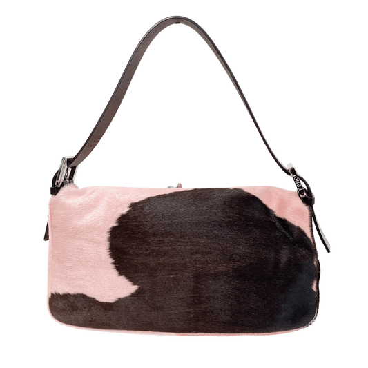 FENDI Baguette Pink Pony Hair Shoulder Bag, in , Sold by HIVE PRELOVED - Shoulder Bags, ,