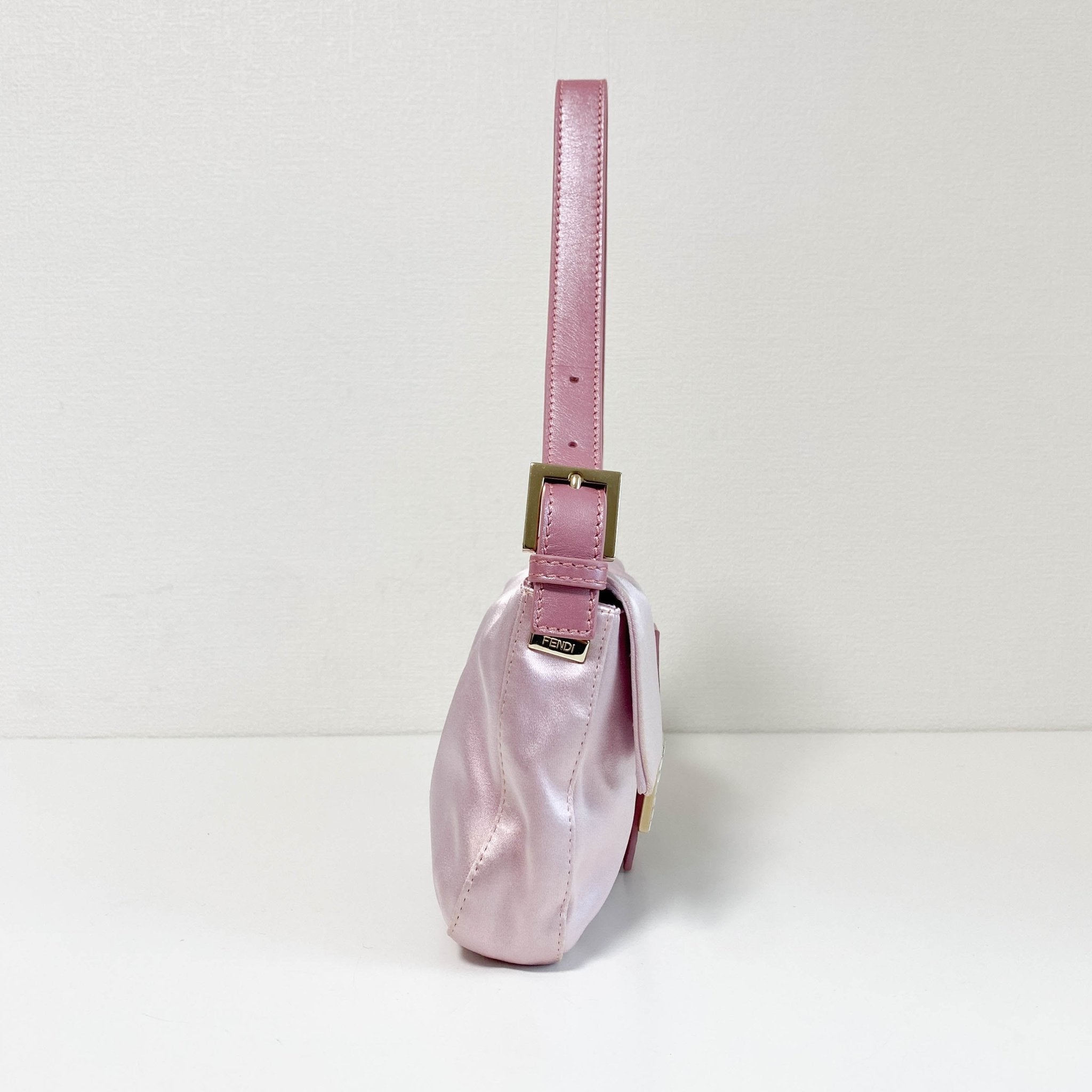 FENDI Baguette Pink Satin Rhinestone Shoulder Bag, in , Sold by HIVE PRELOVED - Shoulder Bags, ,