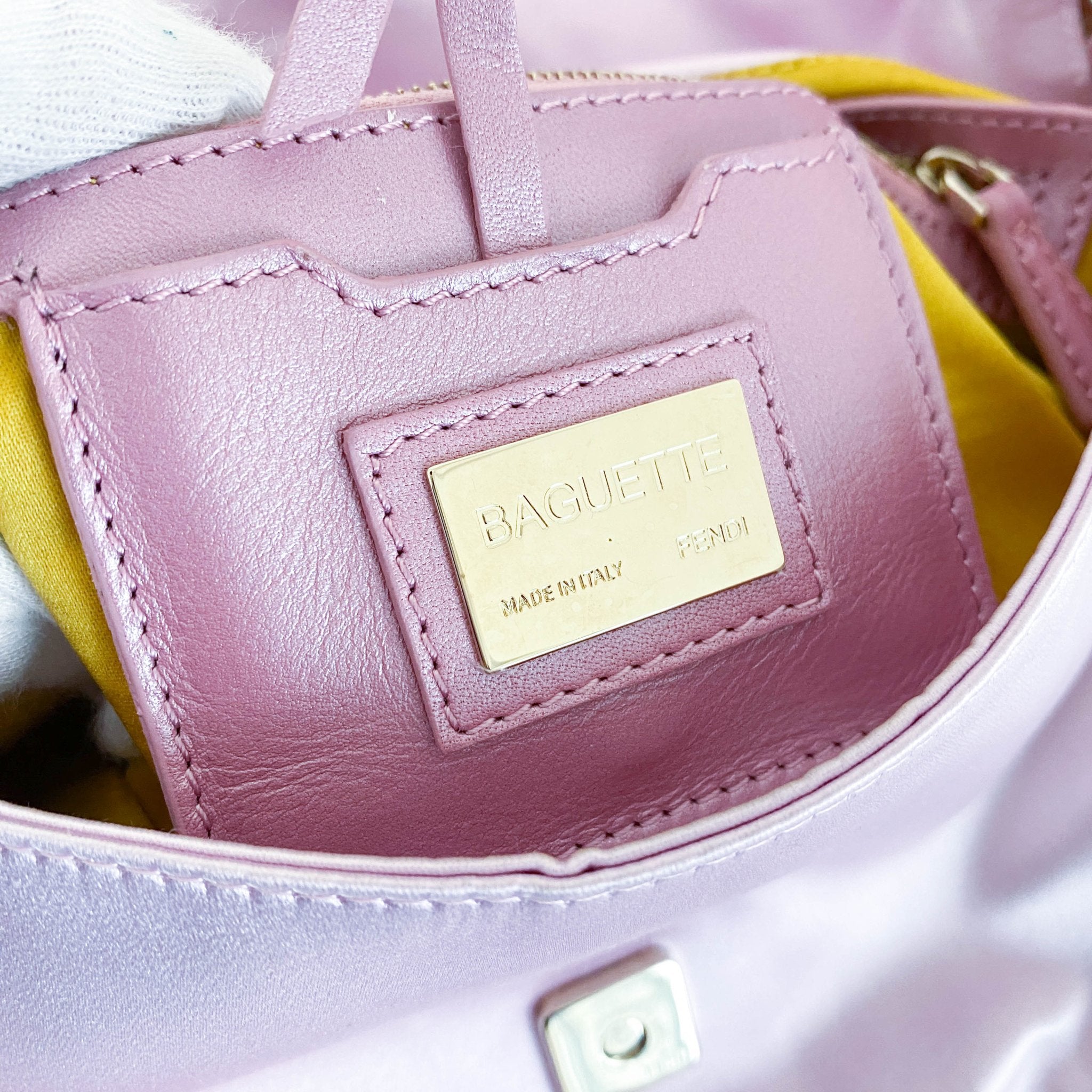 FENDI Baguette Pink Satin Rhinestone Shoulder Bag, in , Sold by HIVE PRELOVED - Shoulder Bags, ,