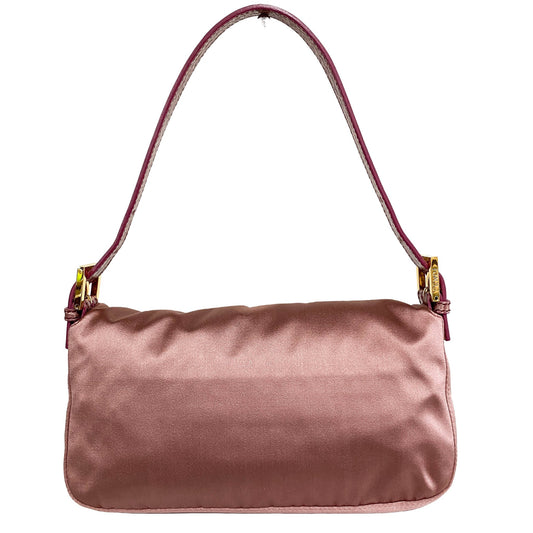 FENDI Baguette Pink Satin with Rhinestone Hardware, in , Sold by HIVE PRELOVED - Shoulder Bags, ,