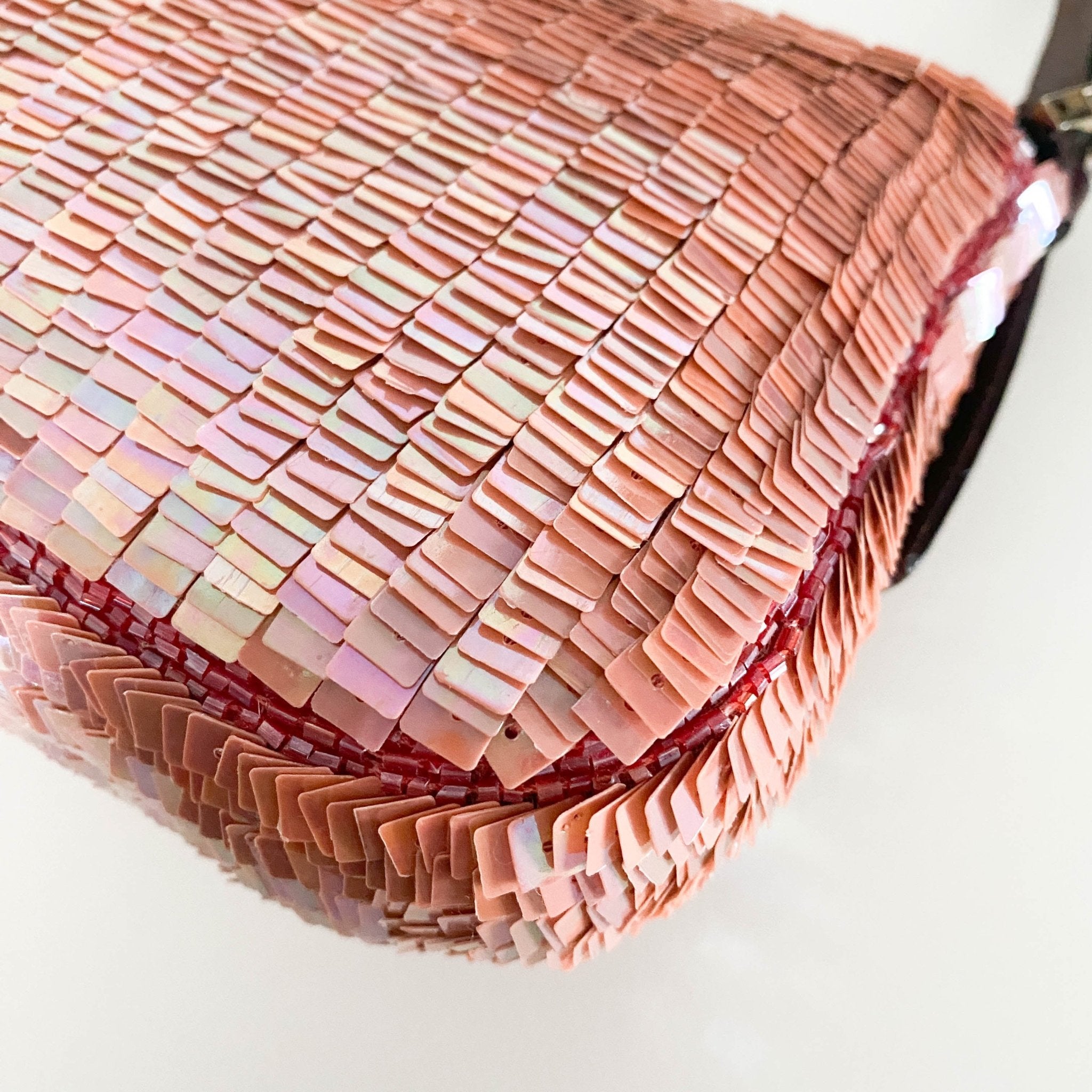 FENDI Baguette Pink Sequin / Beads Shoulder Bag, in , Sold by HIVE PRELOVED - Shoulder Bags, ,