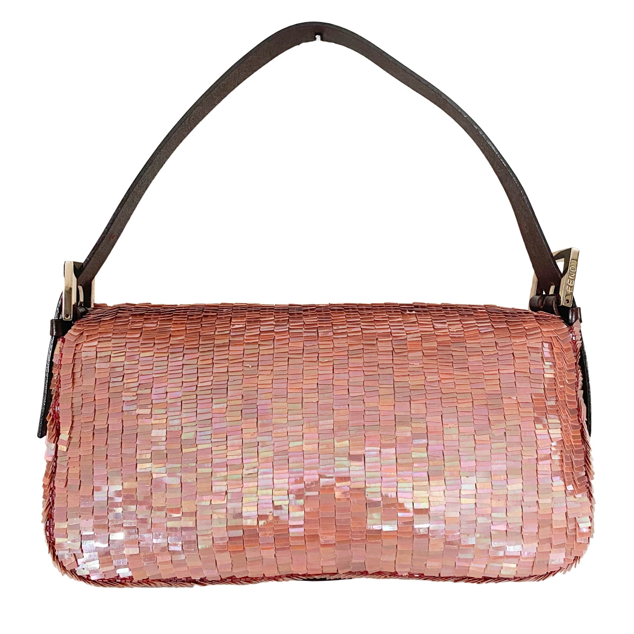FENDI Baguette Pink Sequin / Beads Shoulder Bag, in , Sold by HIVE PRELOVED - Shoulder Bags, ,