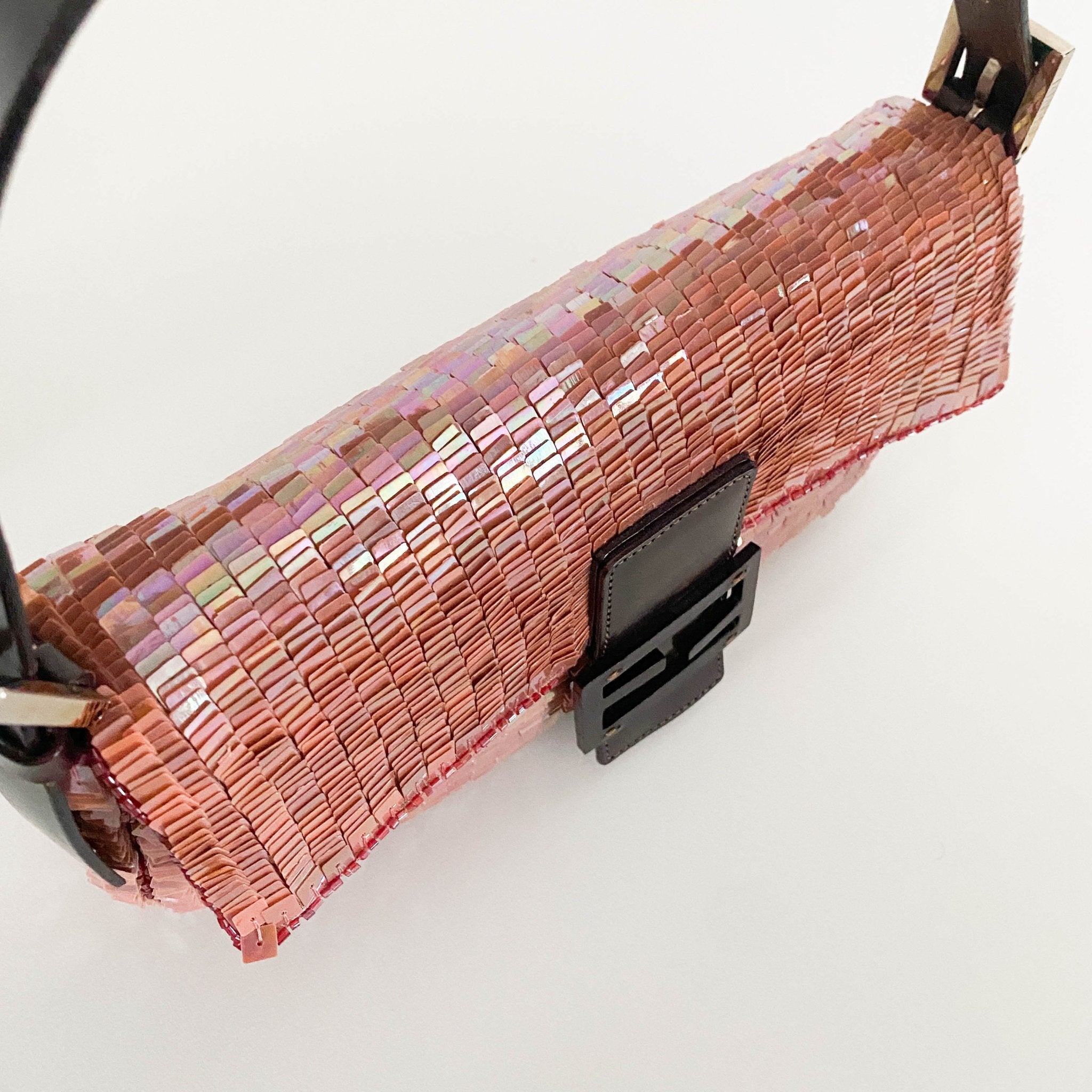 FENDI Baguette Pink Sequin / Beads Shoulder Bag, in , Sold by HIVE PRELOVED - Shoulder Bags, ,