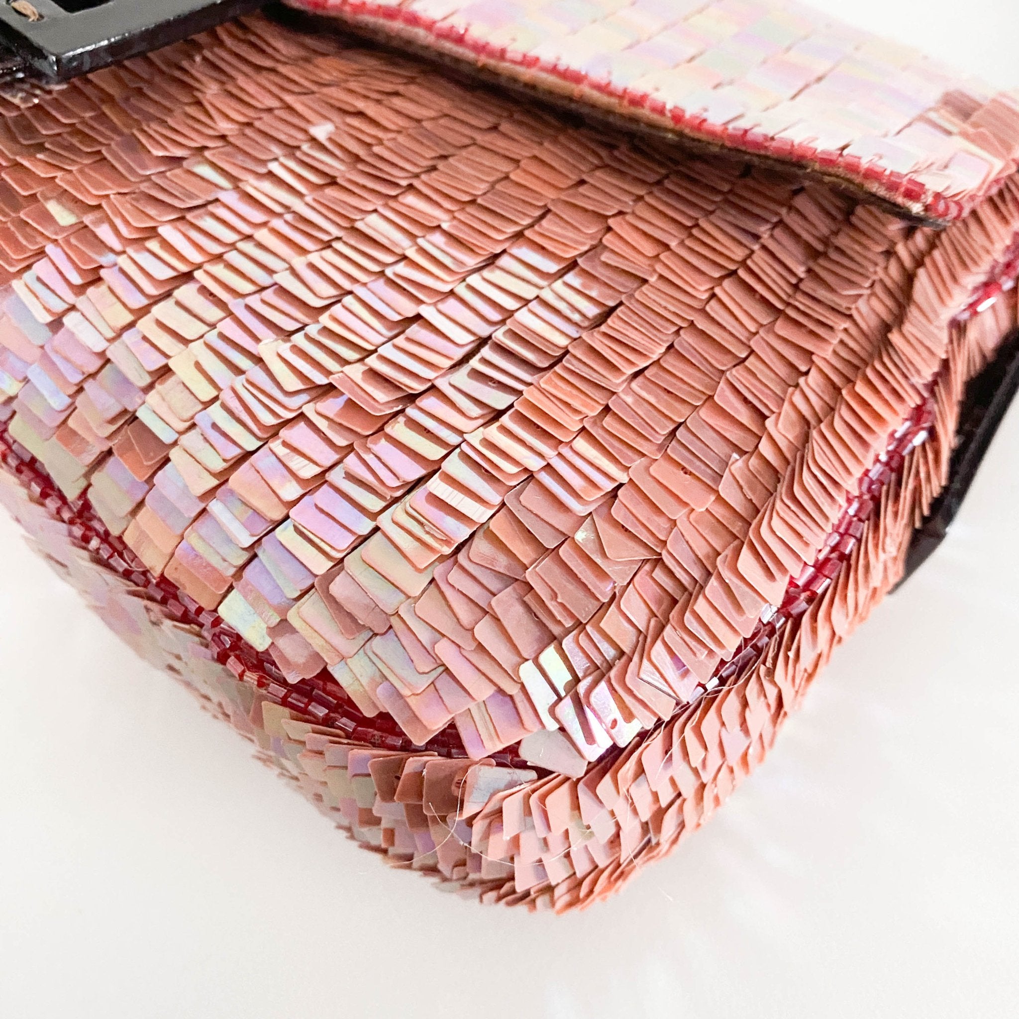 FENDI Baguette Pink Sequin / Beads Shoulder Bag, in , Sold by HIVE PRELOVED - Shoulder Bags, ,