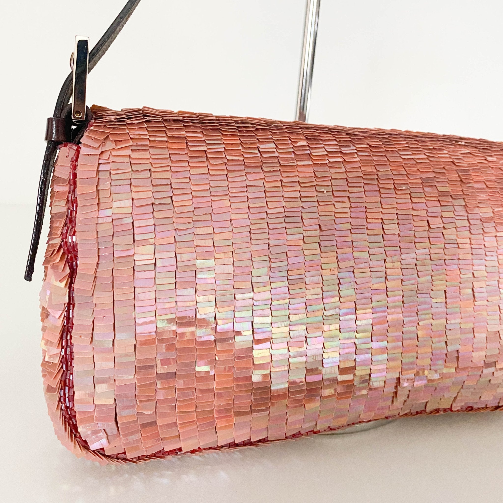 FENDI Baguette Pink Sequin / Beads Shoulder Bag, in , Sold by HIVE PRELOVED - Shoulder Bags, ,