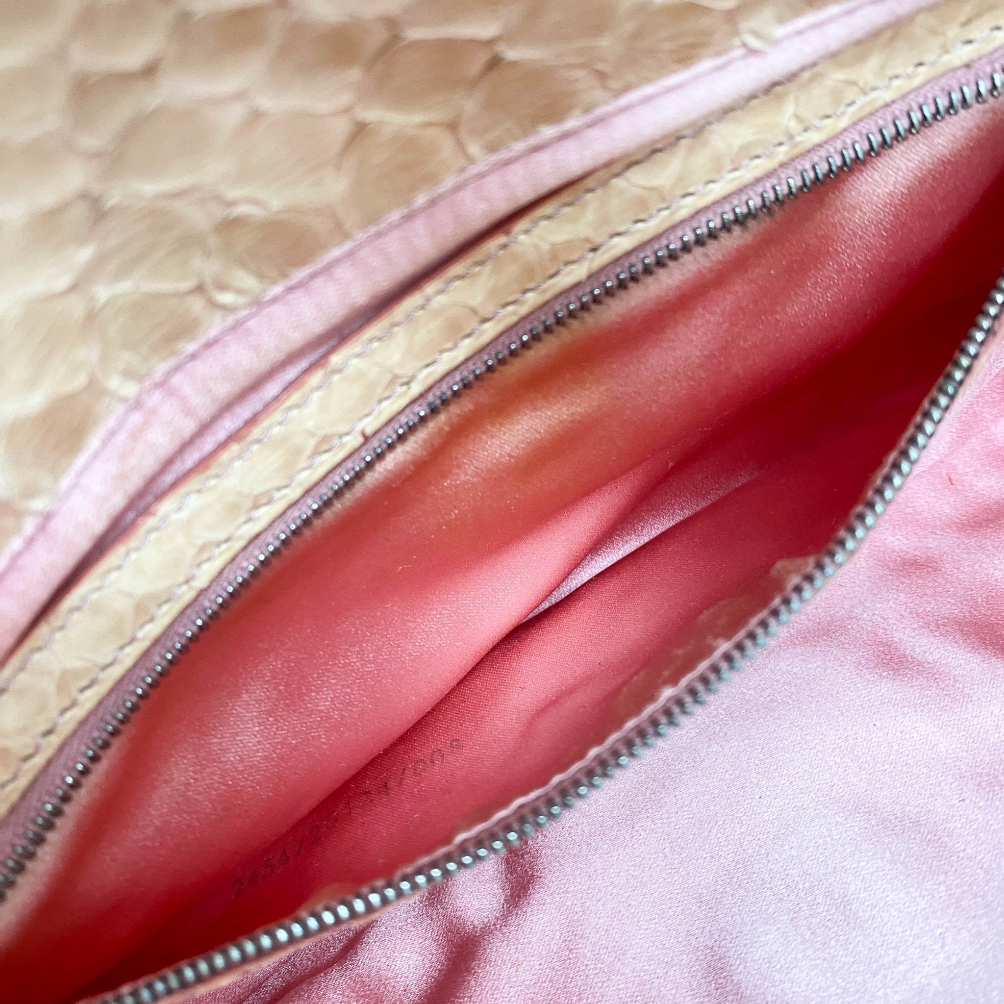 FENDI Baguette Pink Sequin / Python Belt Shoulder Bag, in , Sold by HIVE PRELOVED - Shoulder Bags, ,