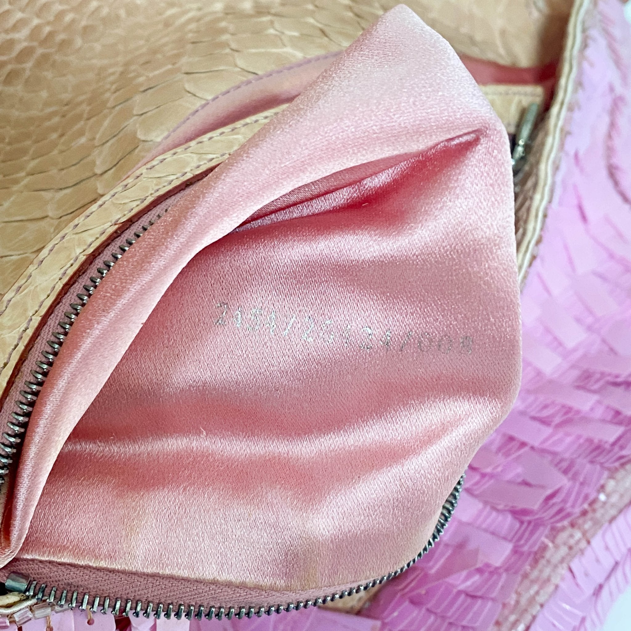 FENDI Baguette Pink Sequin / Python Belt Shoulder Bag, in , Sold by HIVE PRELOVED - Shoulder Bags, ,