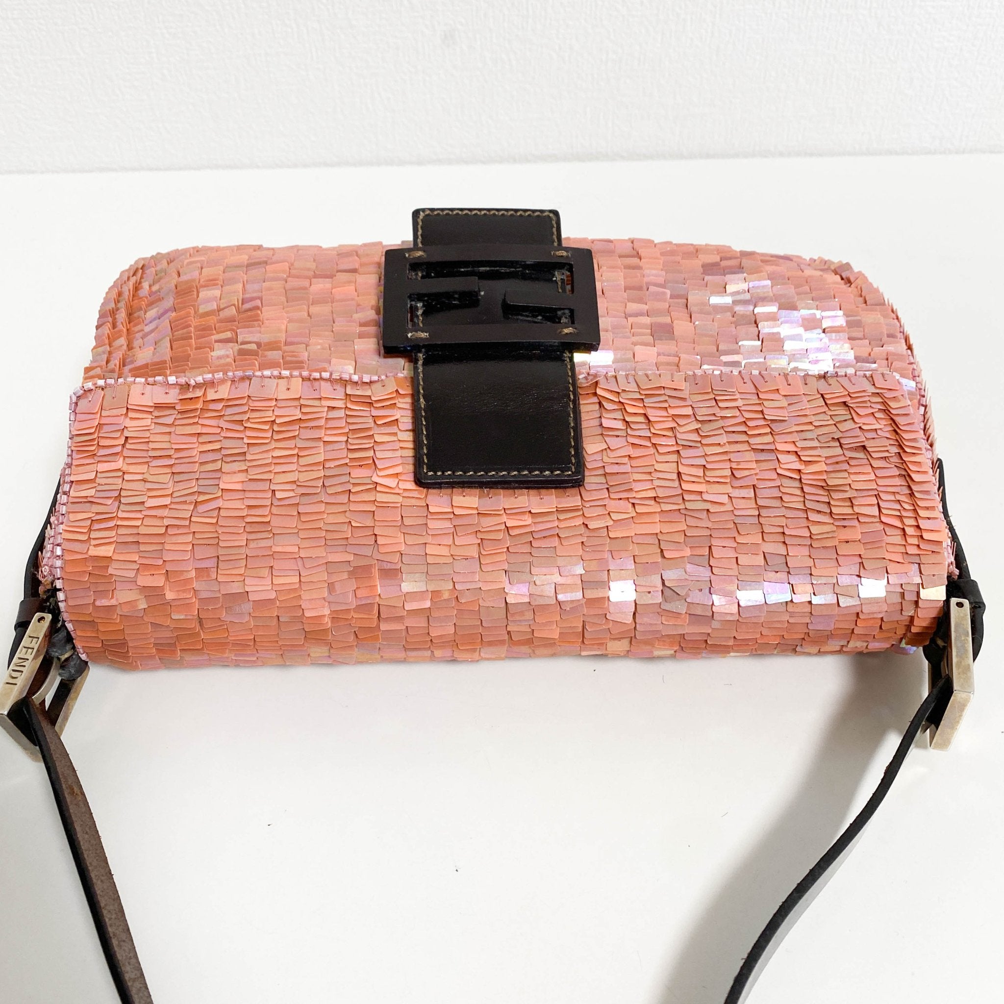 FENDI Baguette Pink Sequin Shoulder Bag, in , Sold by HIVE PRELOVED - Shoulder Bags, ,