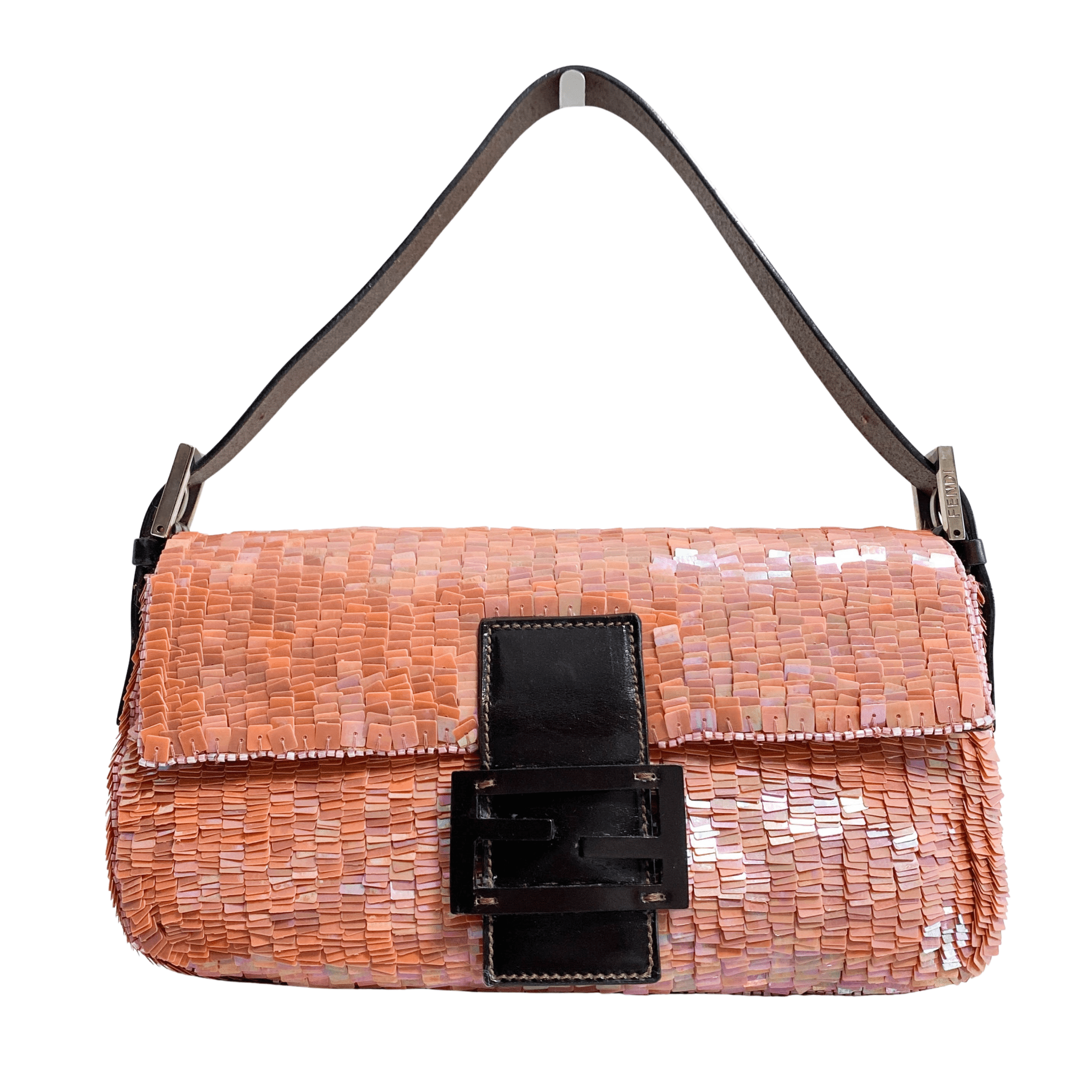 FENDI Baguette Pink Sequin Shoulder Bag, in , Sold by HIVE PRELOVED - Shoulder Bags, ,