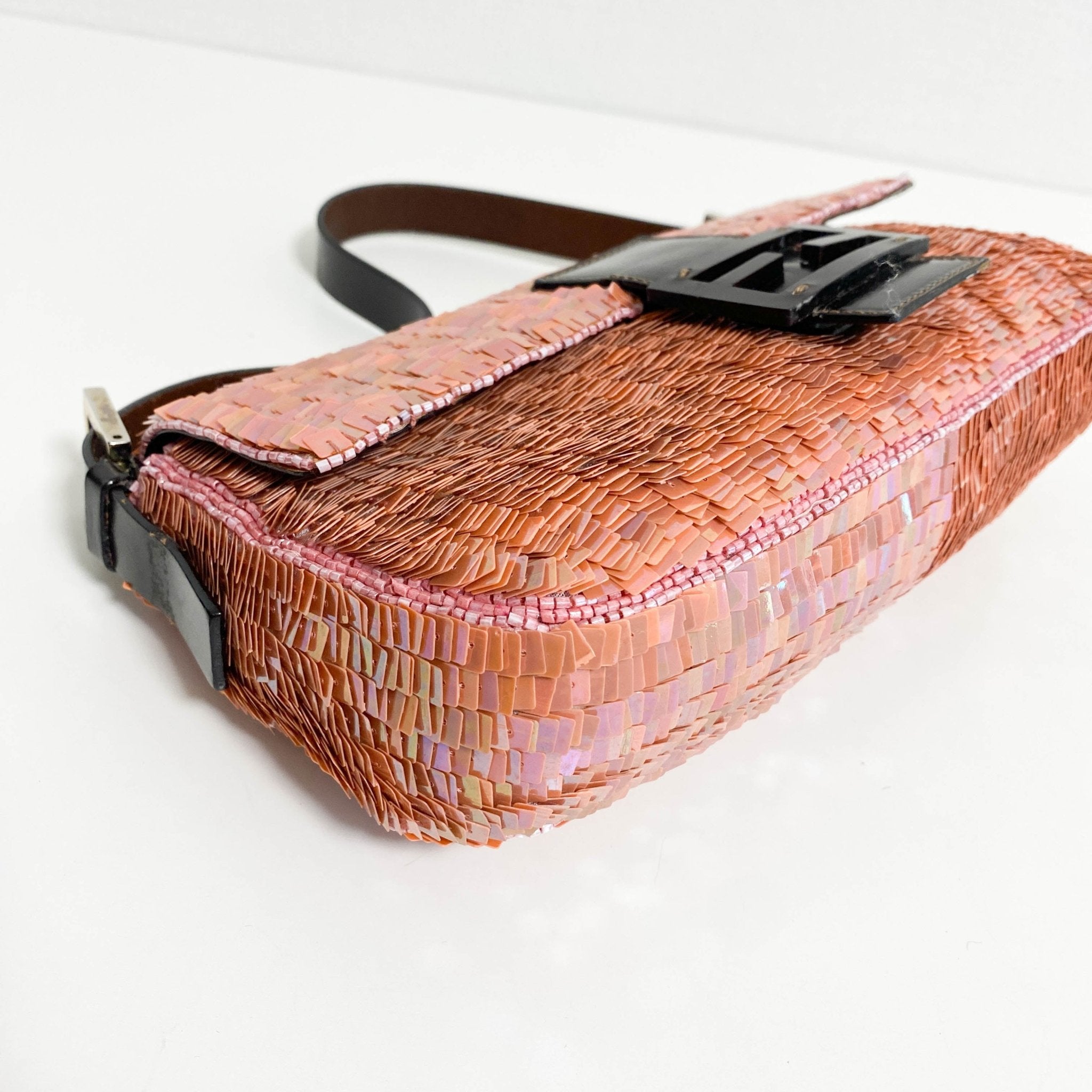 FENDI Baguette Pink Sequin Shoulder Bag, in , Sold by HIVE PRELOVED - Shoulder Bags, ,