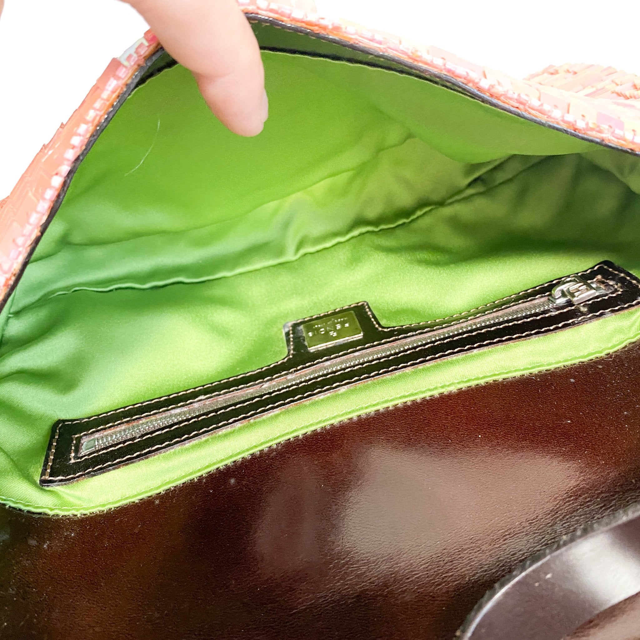 FENDI Baguette Pink Sequin Shoulder Bag, in , Sold by HIVE PRELOVED - Shoulder Bags, ,