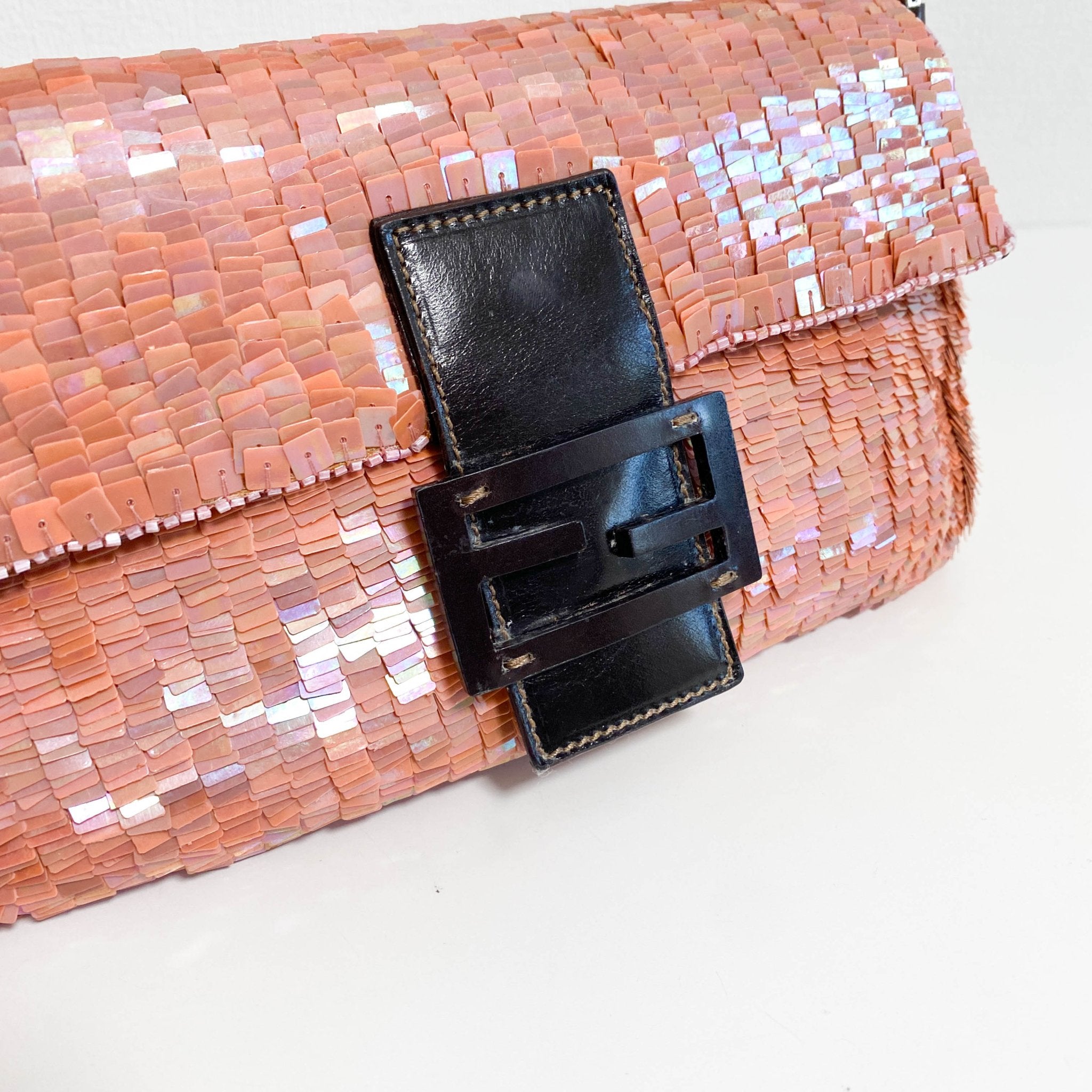 FENDI Baguette Pink Sequin Shoulder Bag, in , Sold by HIVE PRELOVED - Shoulder Bags, ,