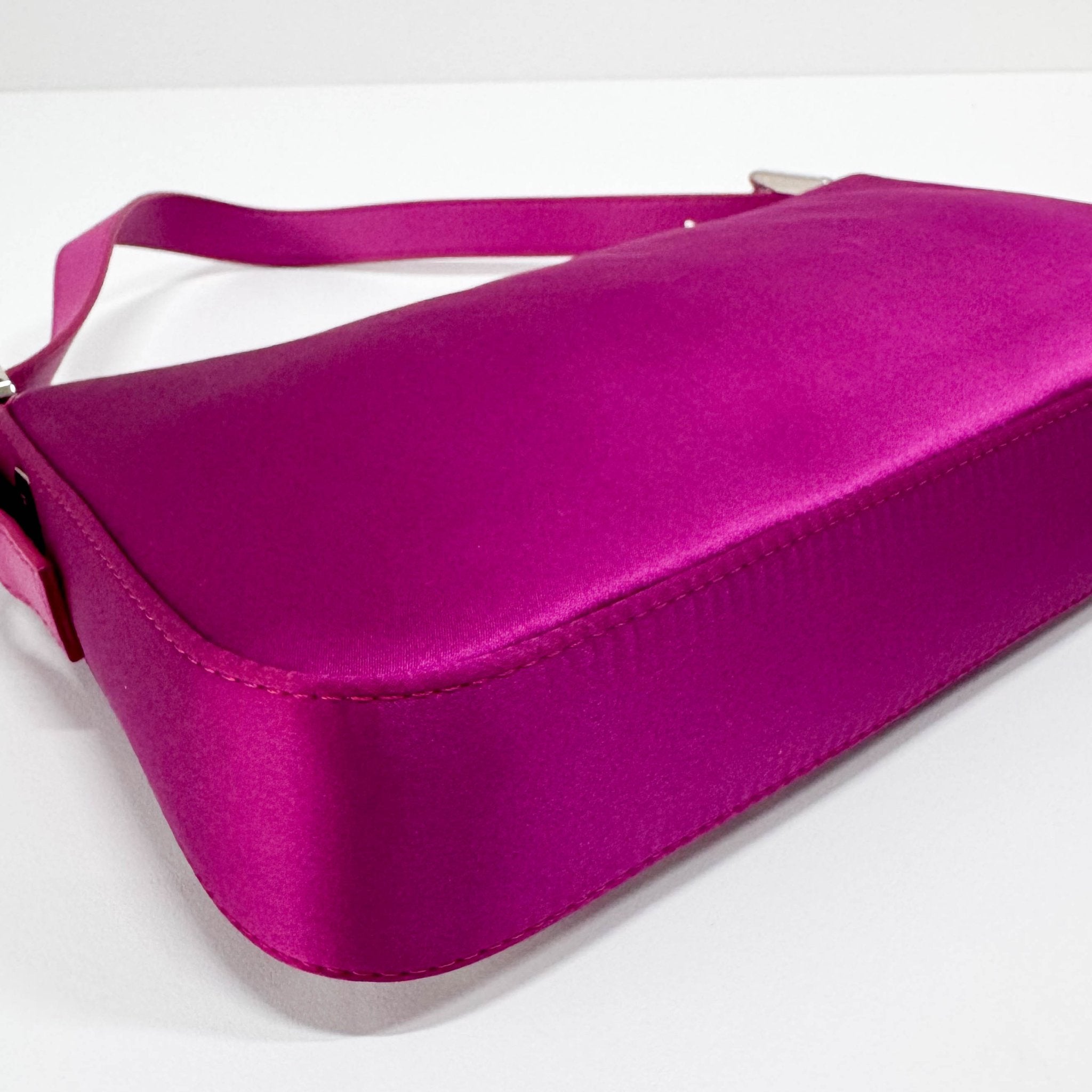 FENDI Baguette Pink Silk with Large Crystals Shoulder Bag, in , Sold by HIVE PRELOVED - Shoulder Bags, ,