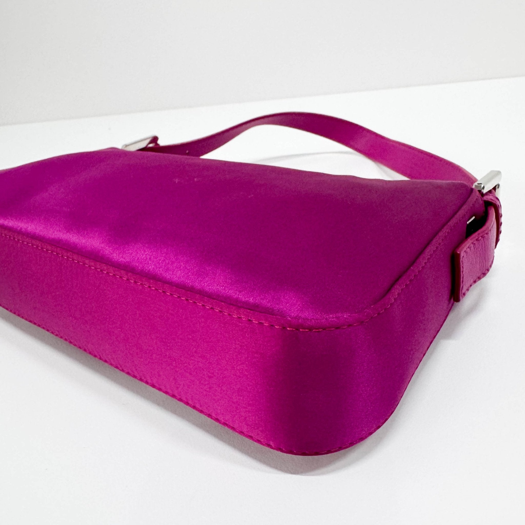 FENDI Baguette Pink Silk with Large Crystals Shoulder Bag, in , Sold by HIVE PRELOVED - Shoulder Bags, ,