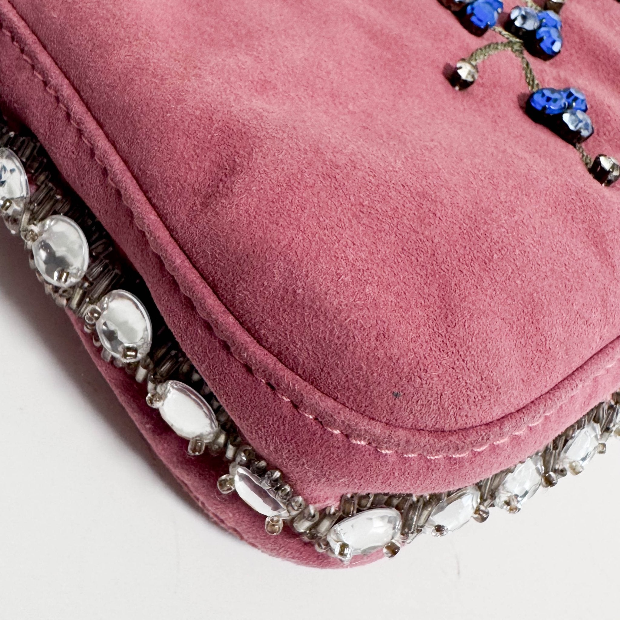 FENDI Baguette Pink Suede Bijou Shoulder Bag, in , Sold by HIVE PRELOVED - Shoulder Bags, ,