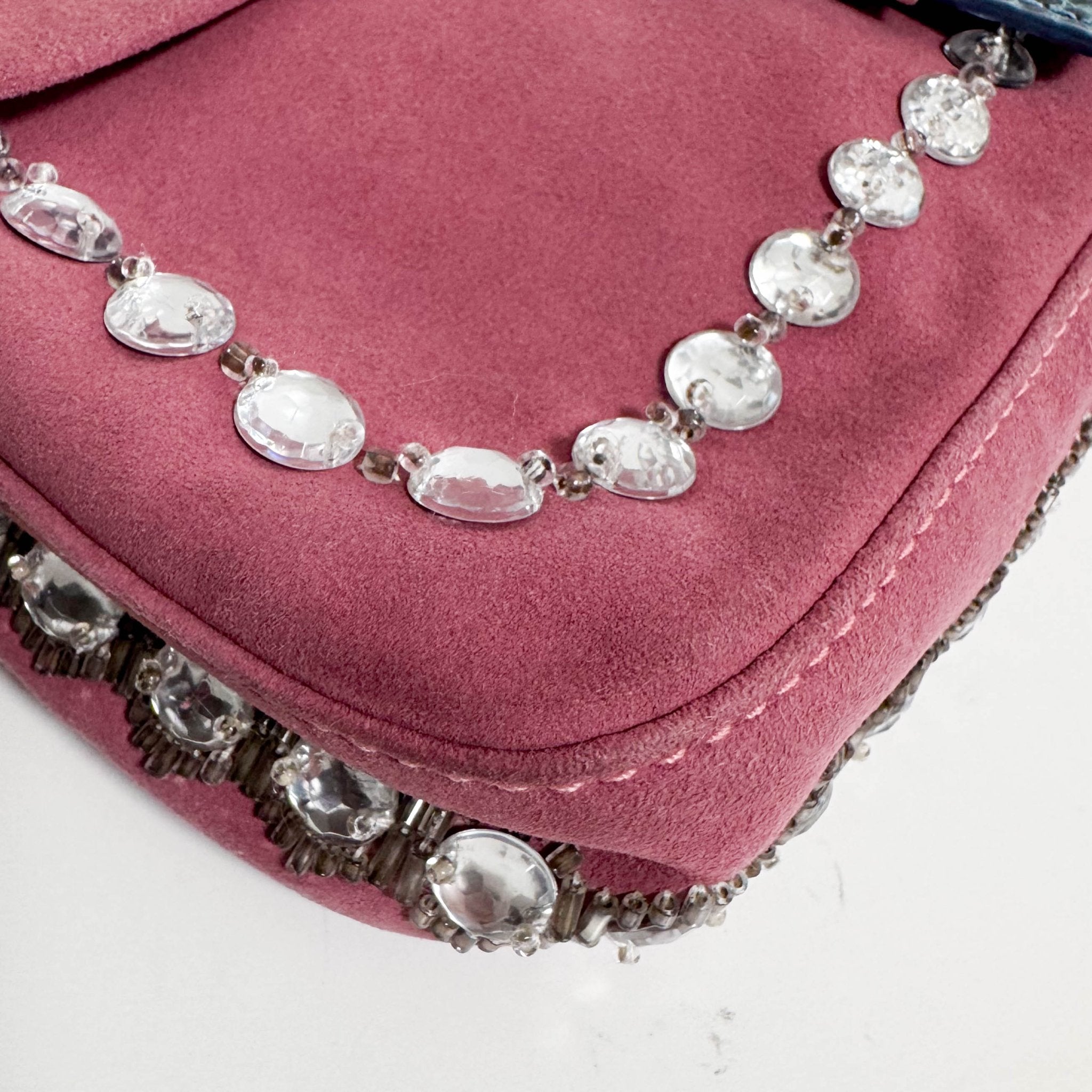 FENDI Baguette Pink Suede Bijou Shoulder Bag, in , Sold by HIVE PRELOVED - Shoulder Bags, ,