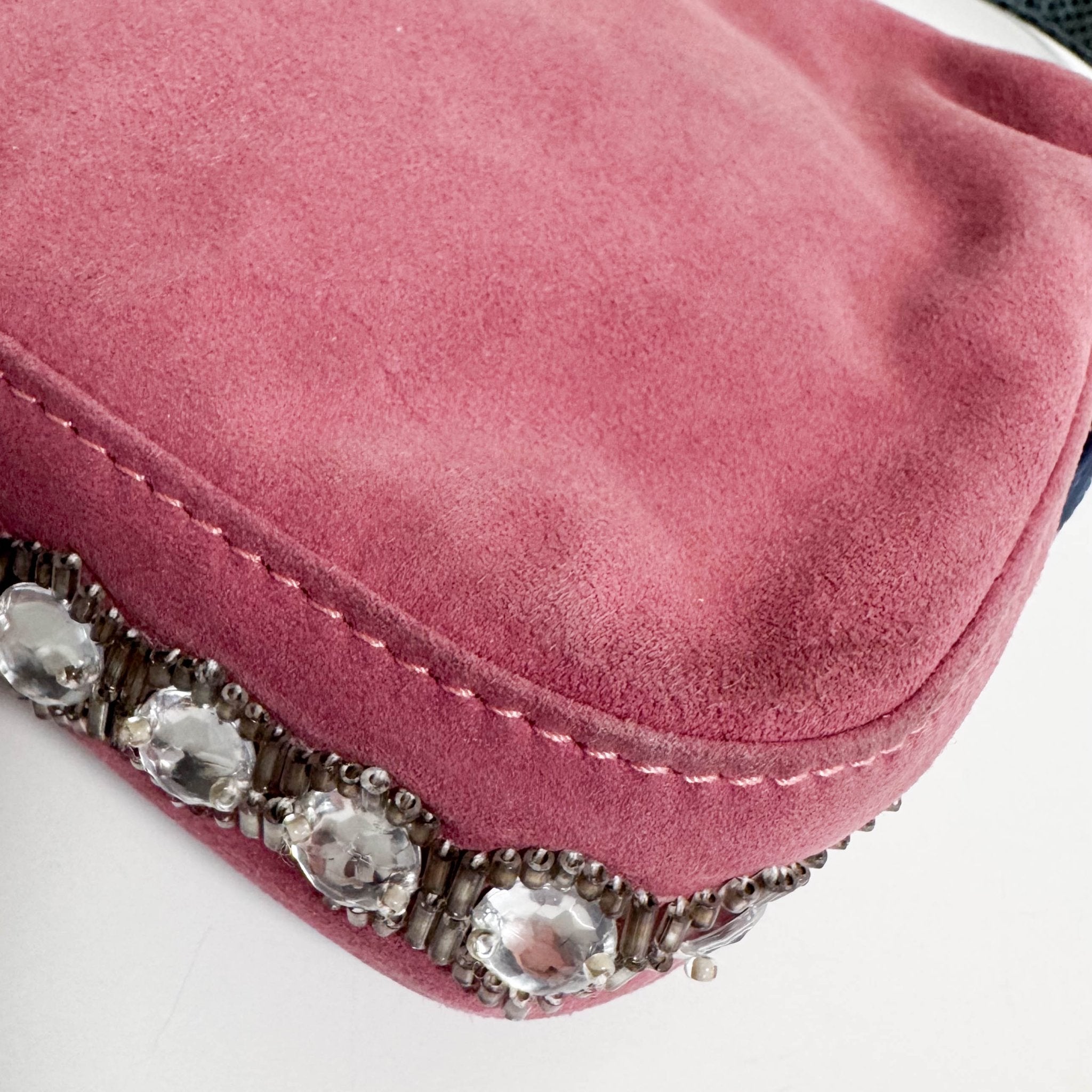 FENDI Baguette Pink Suede Bijou Shoulder Bag, in , Sold by HIVE PRELOVED - Shoulder Bags, ,