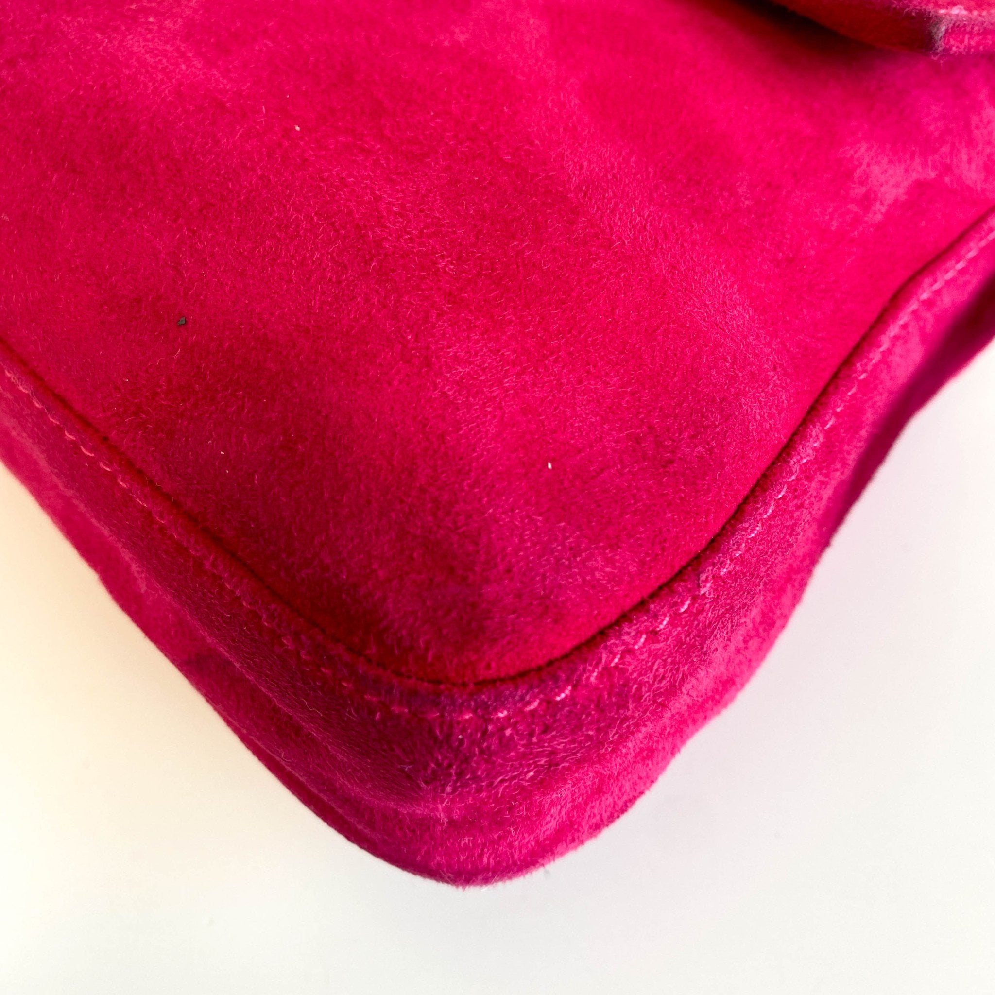 FENDI Baguette Pink Suede Shoulder Bag, in , Sold by HIVE PRELOVED - Shoulder Bags, ,