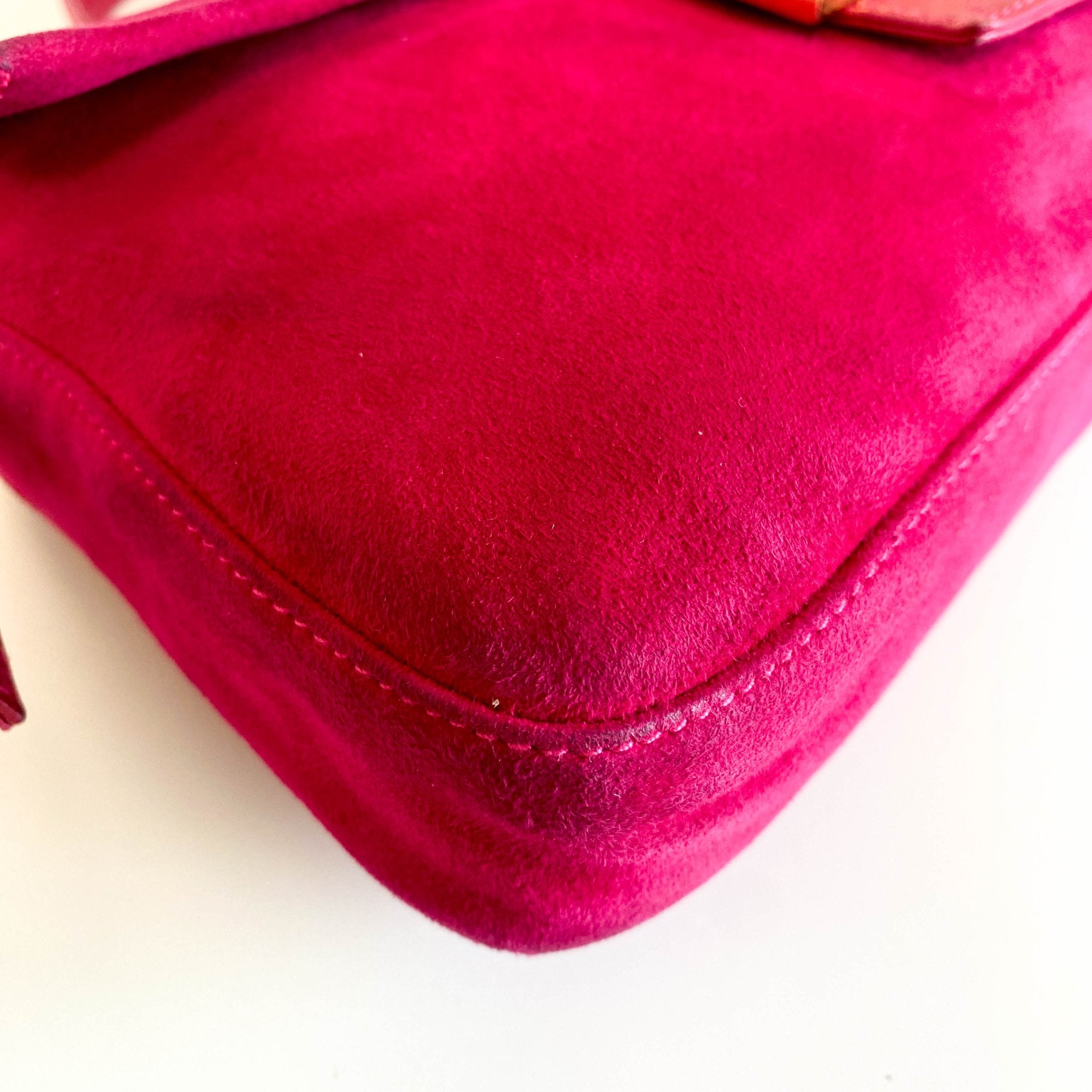 FENDI Baguette Pink Suede Shoulder Bag, in , Sold by HIVE PRELOVED - Shoulder Bags, ,