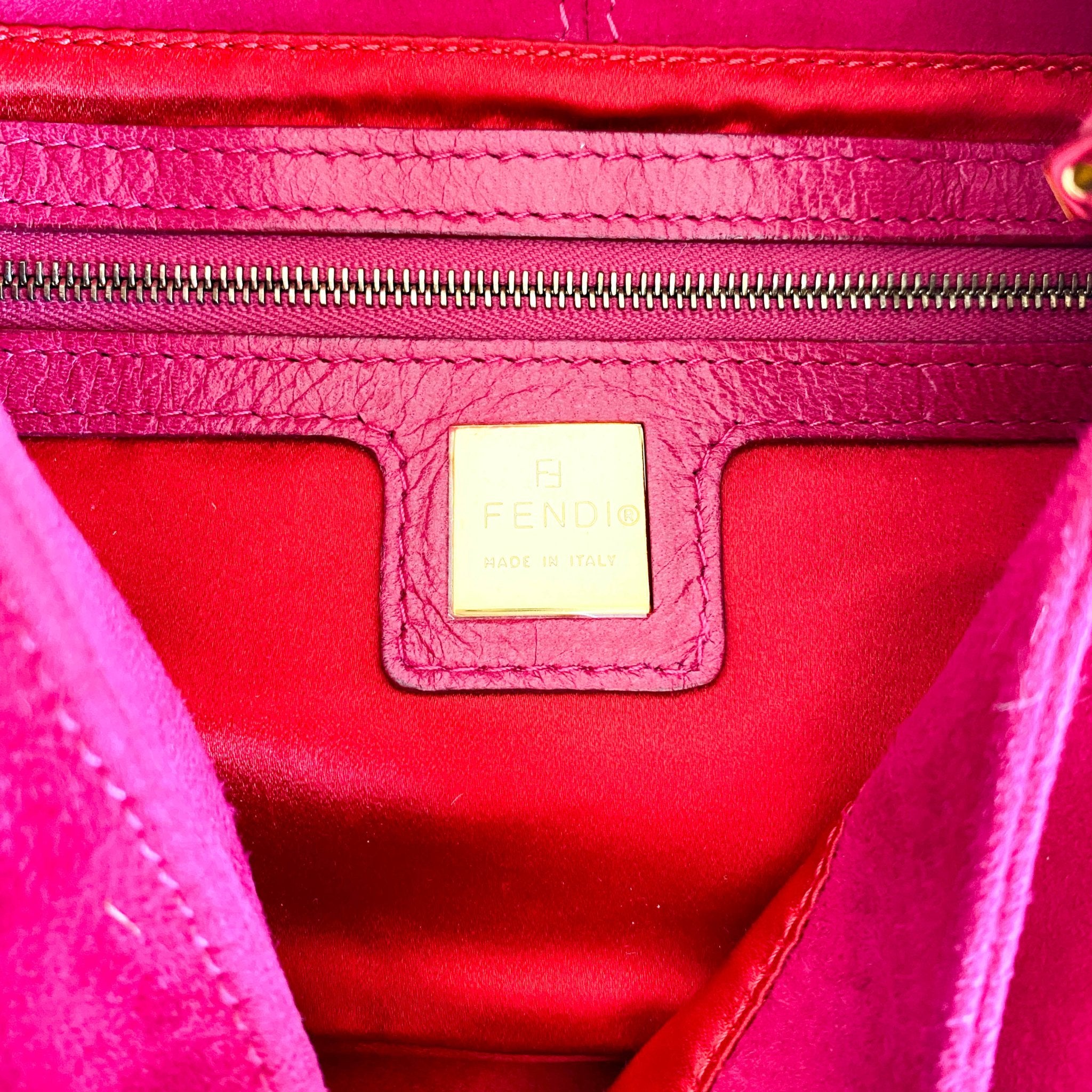 FENDI Baguette Pink Suede Shoulder Bag, in , Sold by HIVE PRELOVED - Shoulder Bags, ,