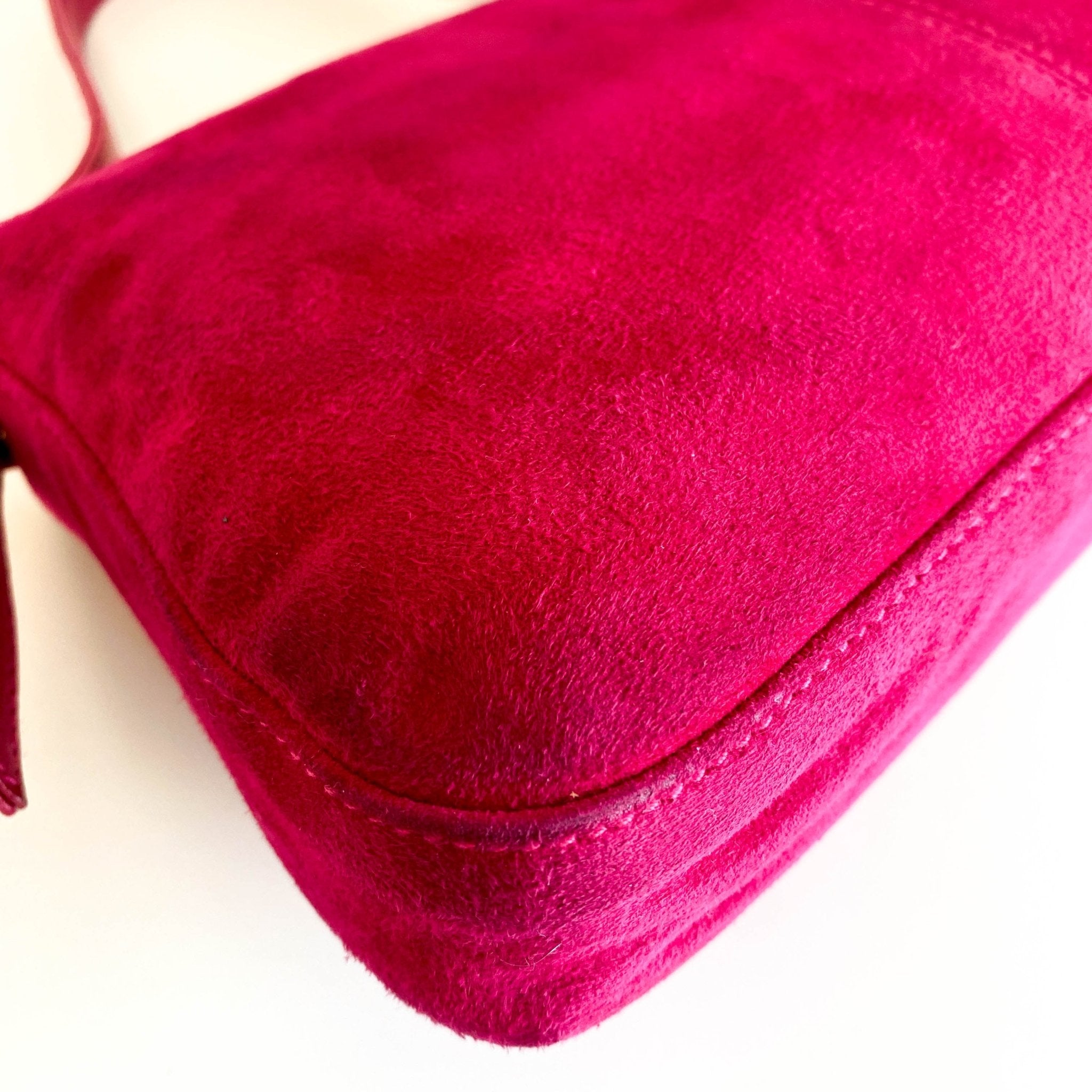 FENDI Baguette Pink Suede Shoulder Bag, in , Sold by HIVE PRELOVED - Shoulder Bags, ,