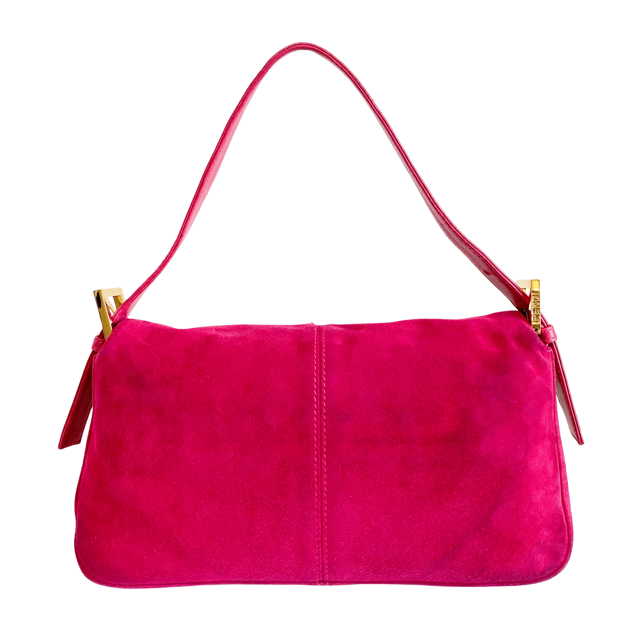 FENDI Baguette Pink Suede Shoulder Bag, in , Sold by HIVE PRELOVED - Shoulder Bags, ,