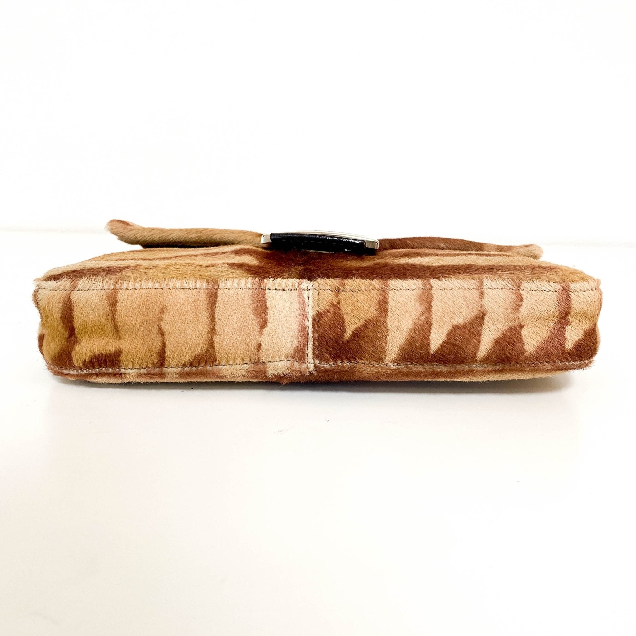 FENDI Baguette Pony Hair Brown Shoulder Bag, in , Sold by HIVE PRELOVED - Shoulder Bags, ,