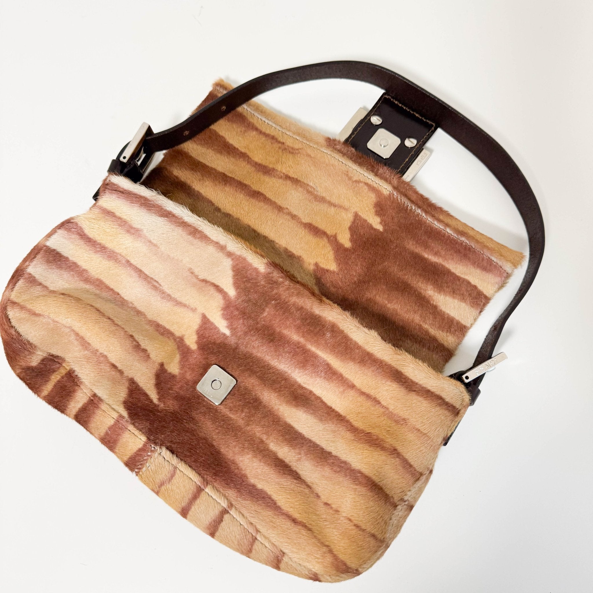 FENDI Baguette Pony Hair Brown Shoulder Bag, in , Sold by HIVE PRELOVED - Shoulder Bags, ,