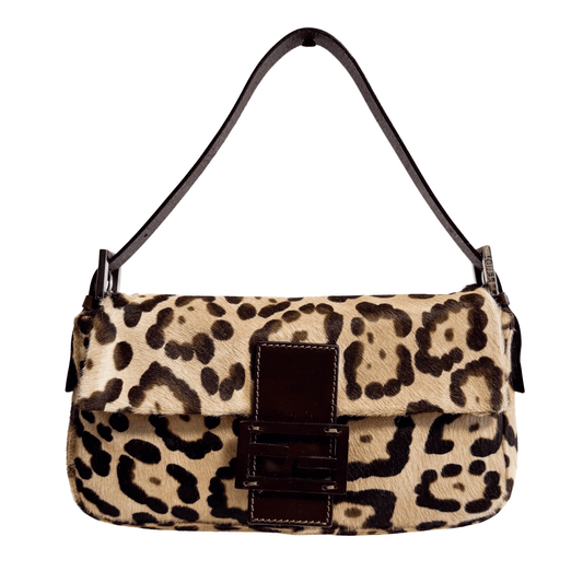 FENDI Baguette Pony Hair Cheetah Design Shoulder Bag, in , Sold by HIVE PRELOVED - Shoulder Bags, ,