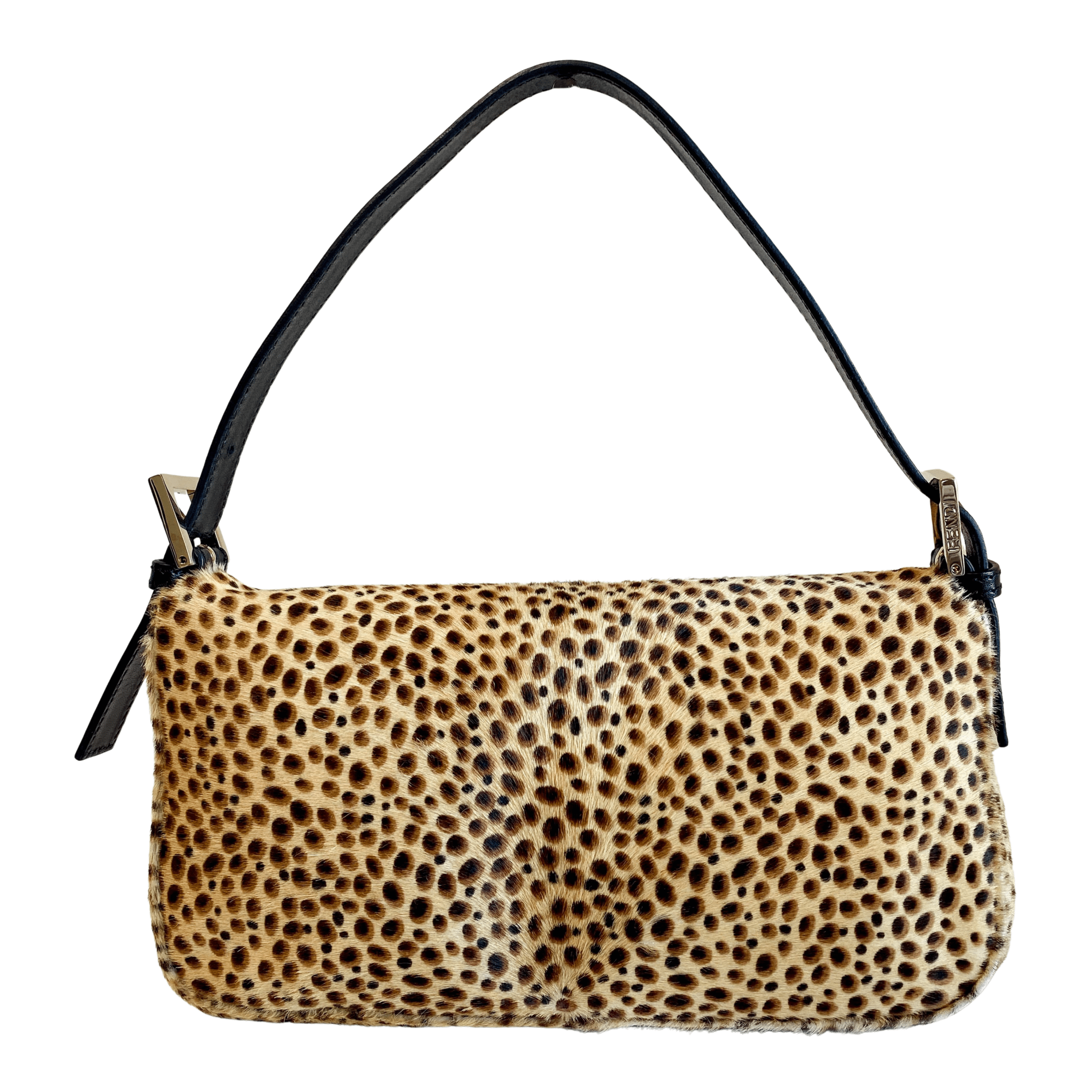 FENDI Baguette Pony Hair Cheetah Shoulder Bag, in , Sold by HIVE PRELOVED - Shoulder Bags, ,