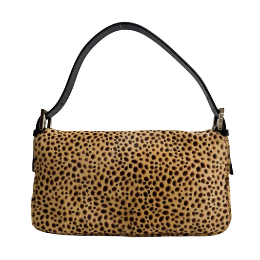 FENDI Baguette Pony Hair Cheetah Shoulder Bag, in , Sold by HIVE PRELOVED - Shoulder Bags, ,