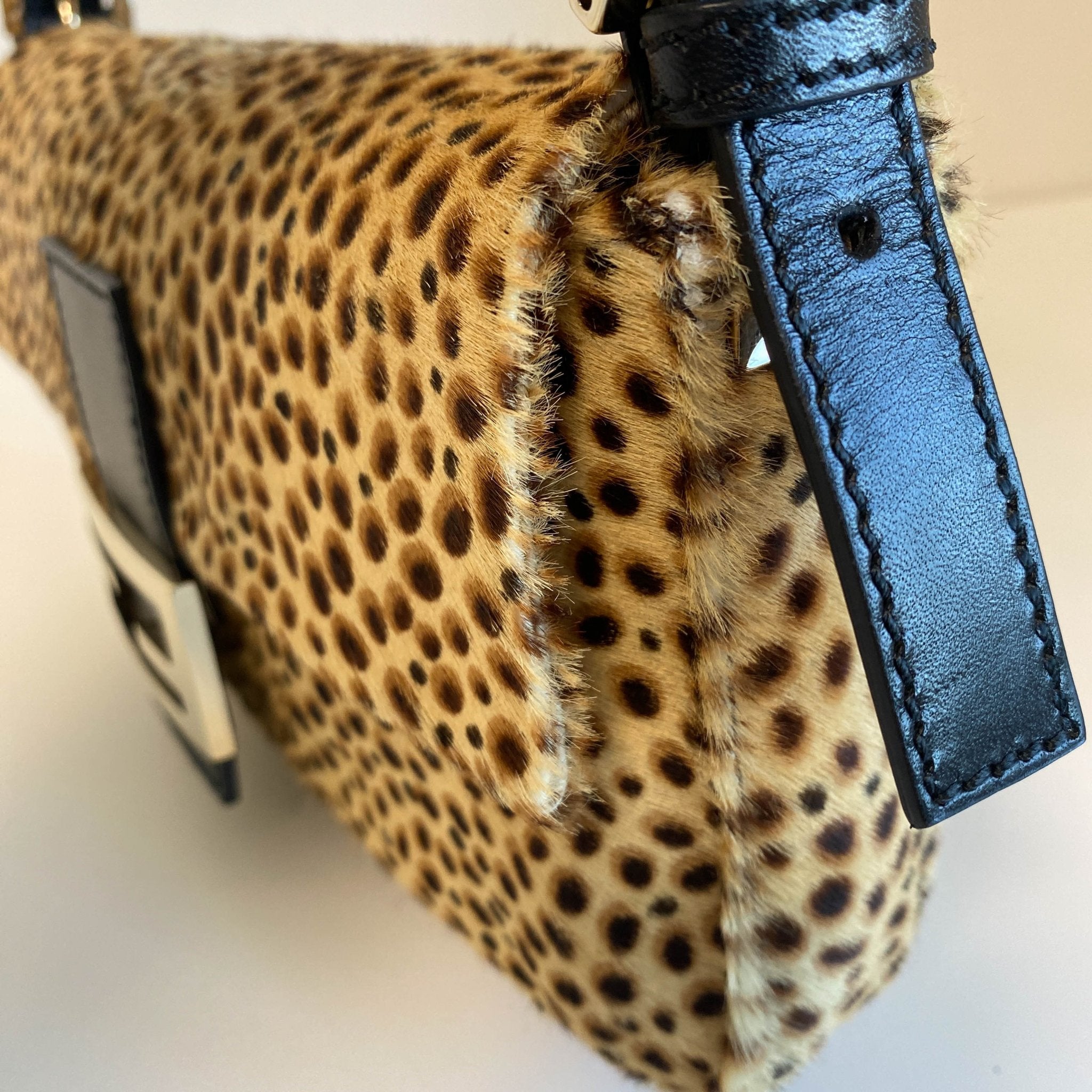 FENDI Baguette Pony Hair Cheetah Shoulder Bag, in , Sold by HIVE PRELOVED - Shoulder Bags, ,