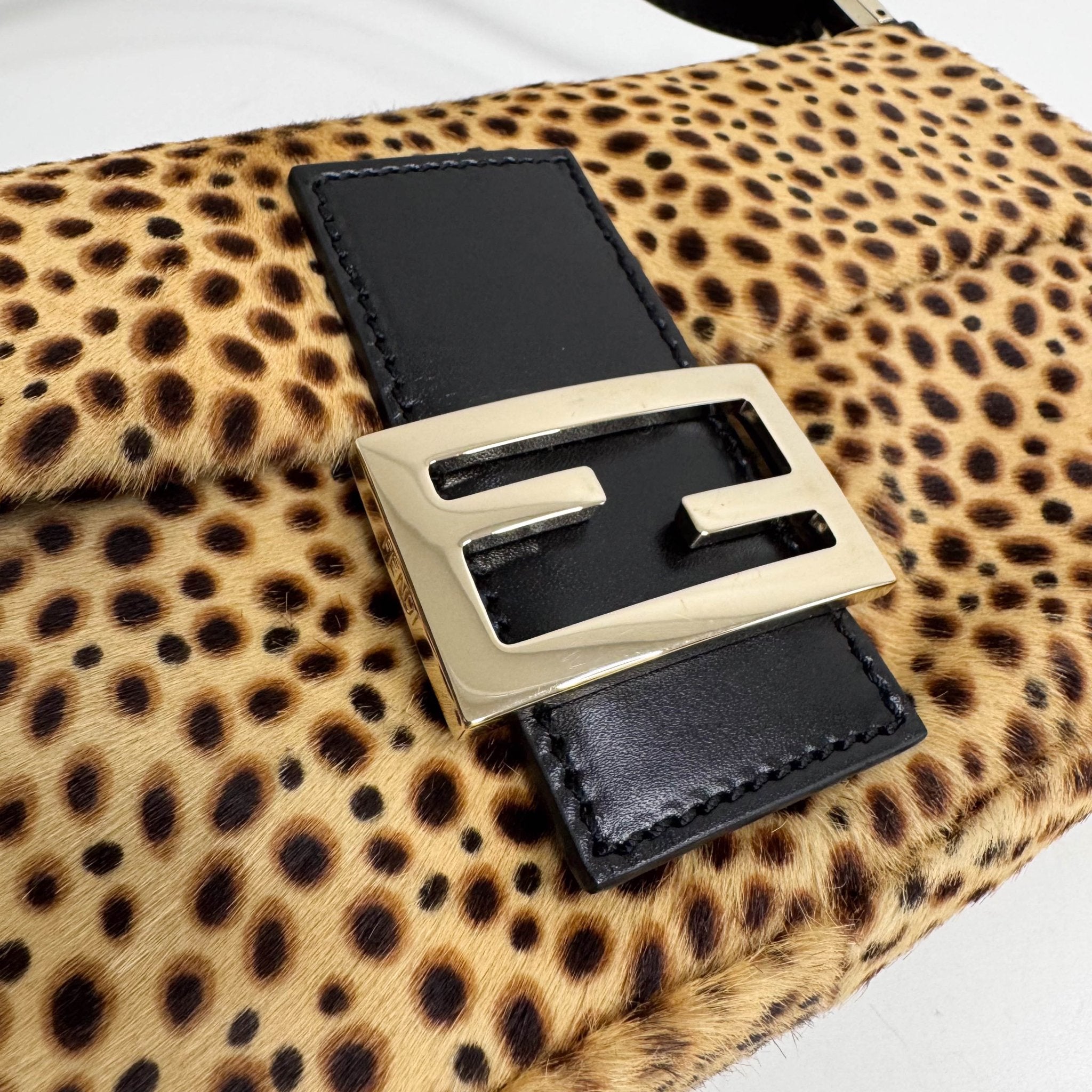 FENDI Baguette Pony Hair Cheetah Shoulder Bag, in , Sold by HIVE PRELOVED - Shoulder Bags, ,