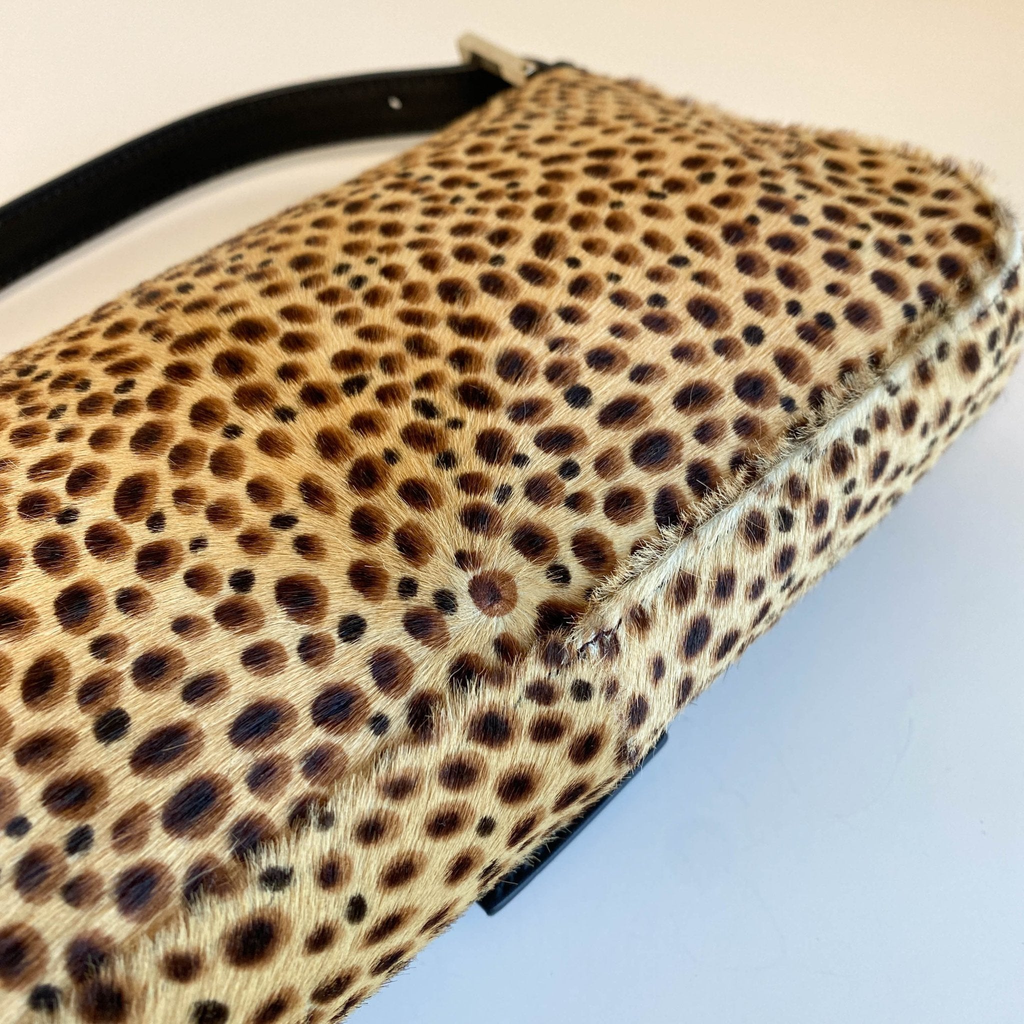 FENDI Baguette Pony Hair Cheetah Shoulder Bag, in , Sold by HIVE PRELOVED - Shoulder Bags, ,