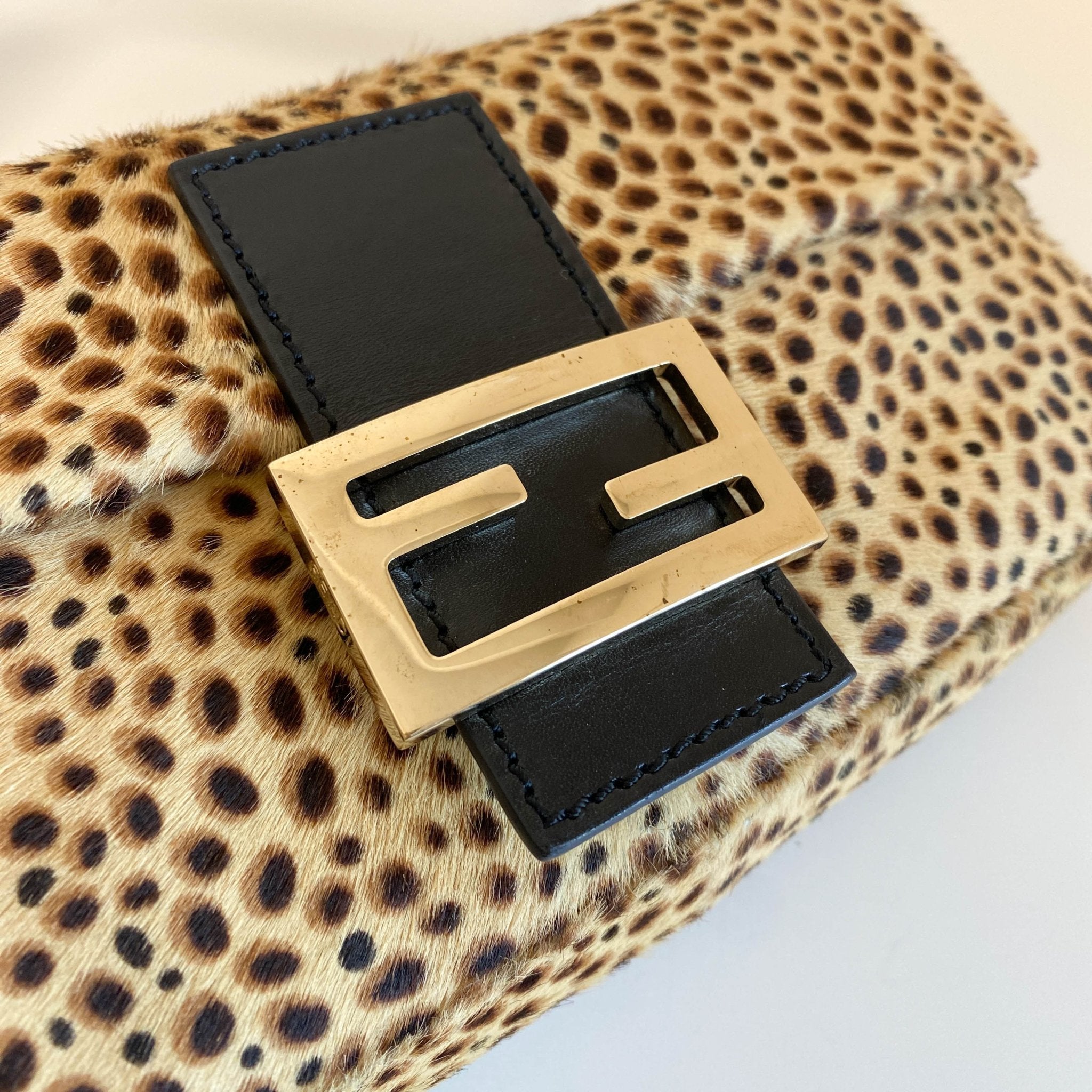 FENDI Baguette Pony Hair Cheetah Shoulder Bag, in , Sold by HIVE PRELOVED - Shoulder Bags, ,