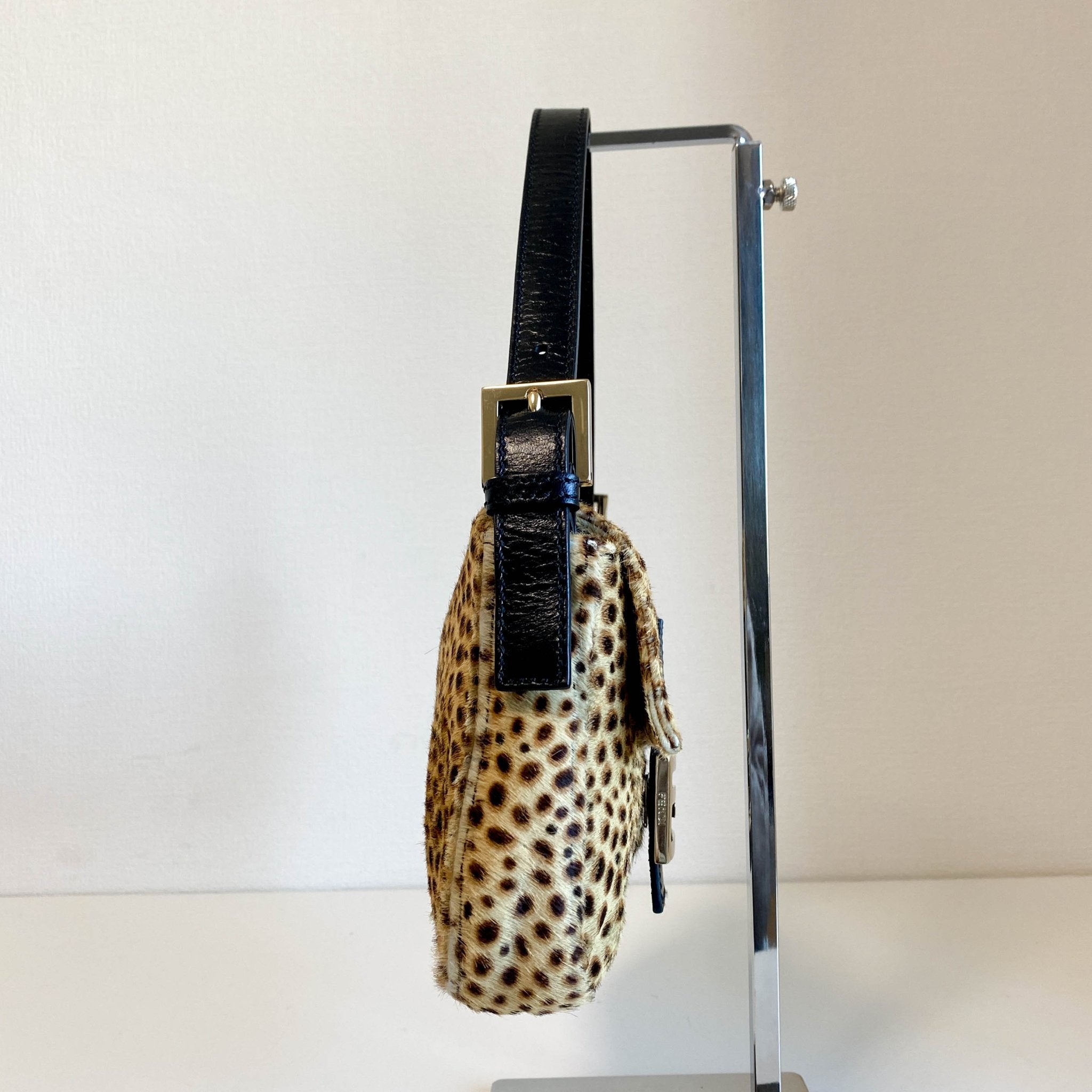 FENDI Baguette Pony Hair Cheetah Shoulder Bag, in , Sold by HIVE PRELOVED - Shoulder Bags, ,